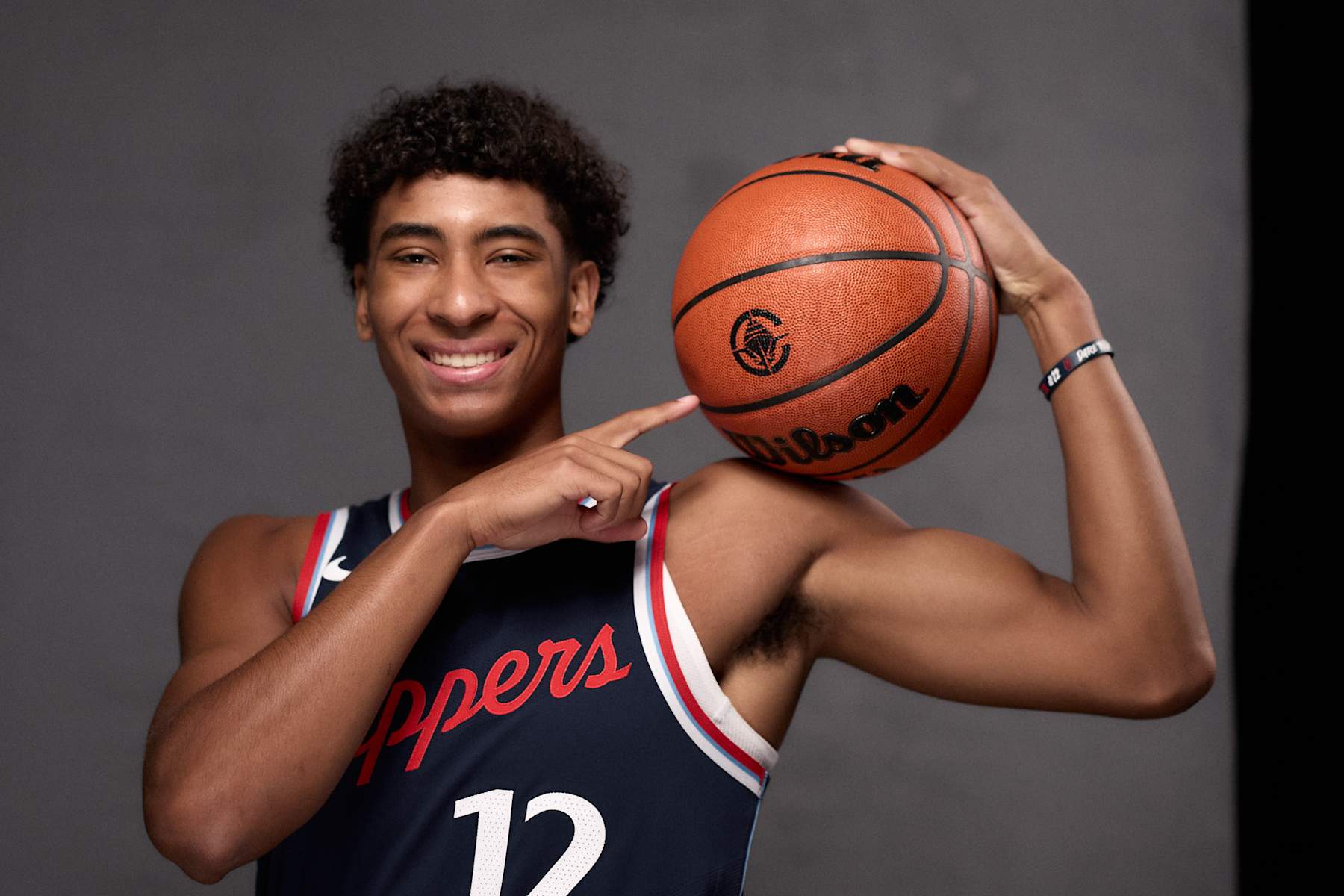 INGLEWOOD, CALIFORNIA - SEPTEMBER 30: Cam Christie poses for a photo at the Los Angeles Clippers Media Day at Intuit Dome on September 30, 2024 in Inglewood, California. NOTE TO USER: User expressly acknowledges and agrees that, by downloading and or using this photograph, User is consenting to the terms and conditions of the Getty Images License Agreement.  (Photo by Joe Scarnici/Getty Images)