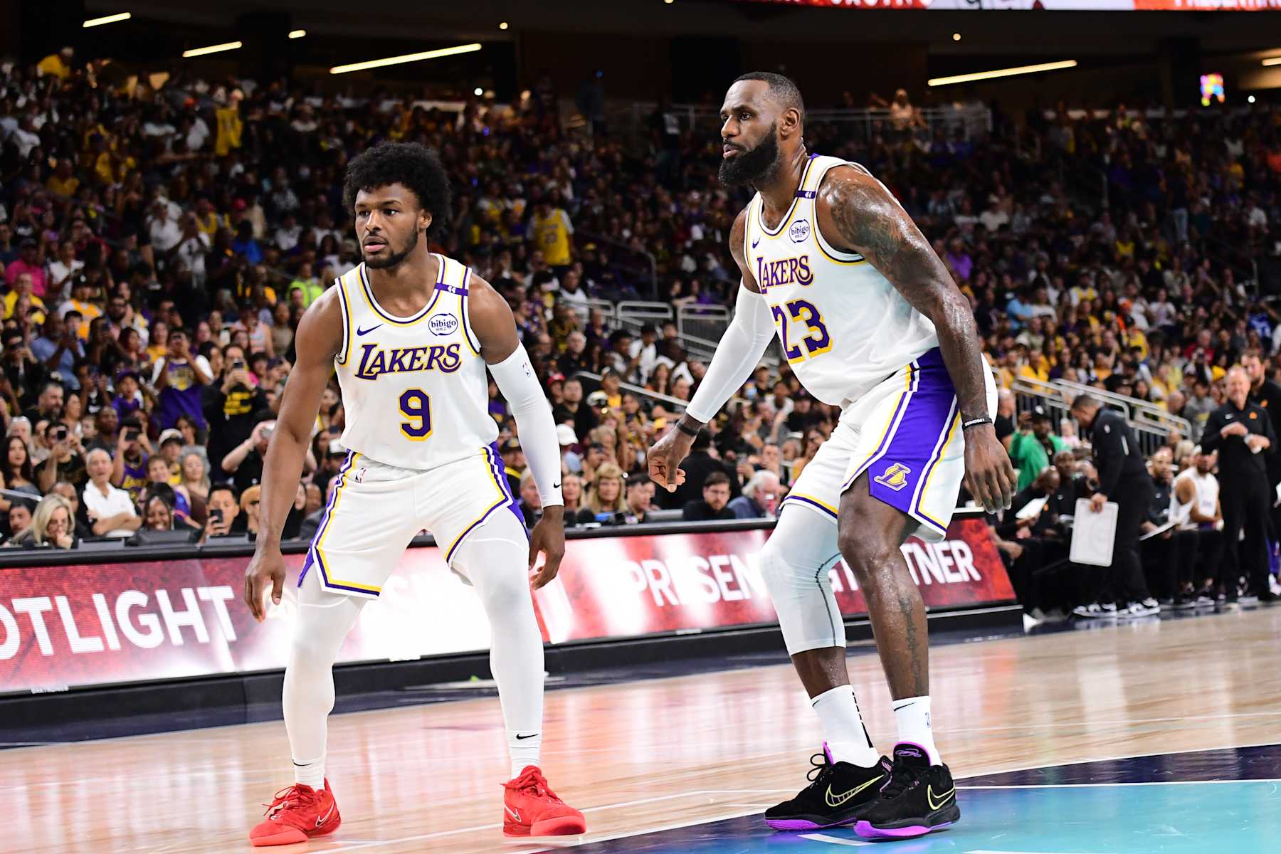 Bronny James and LeBron James