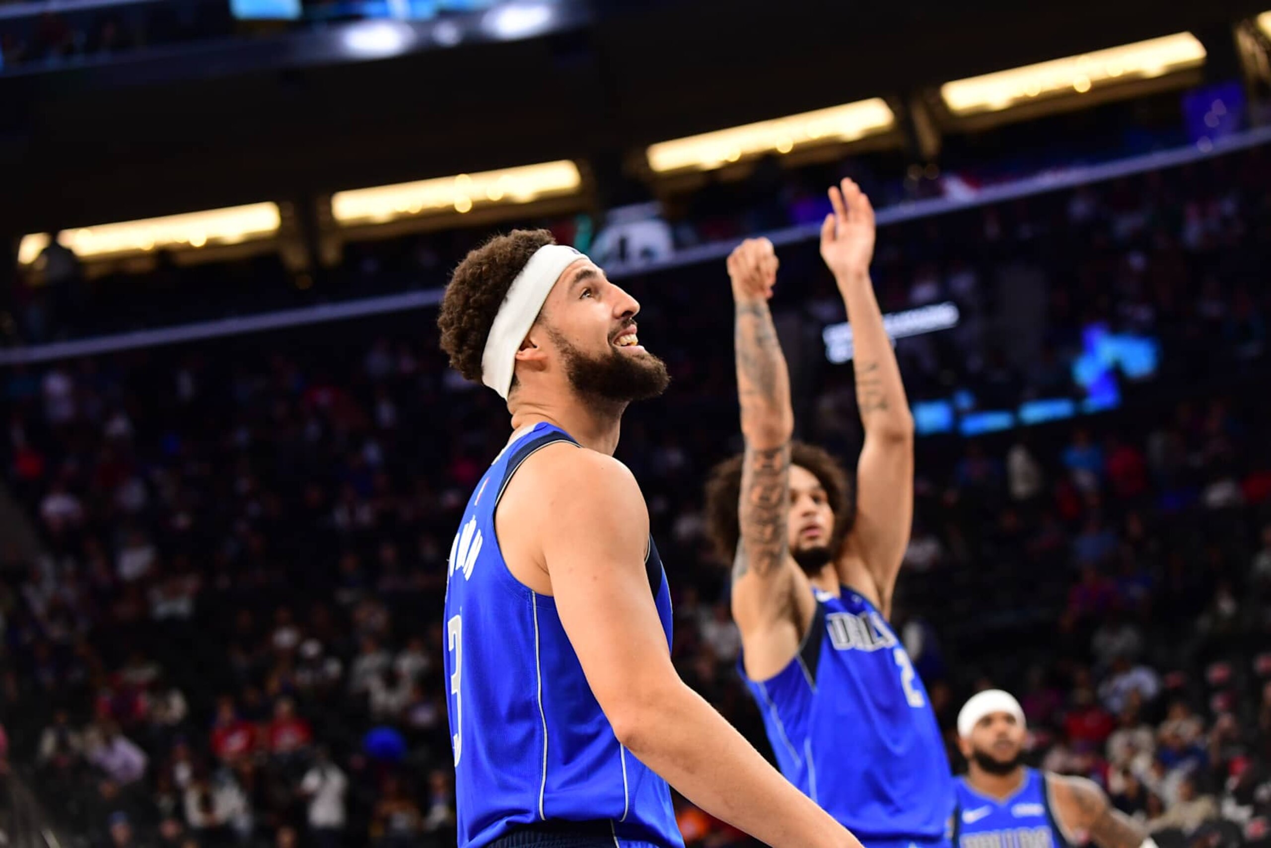 Klay Thompson and Dereck Lively II