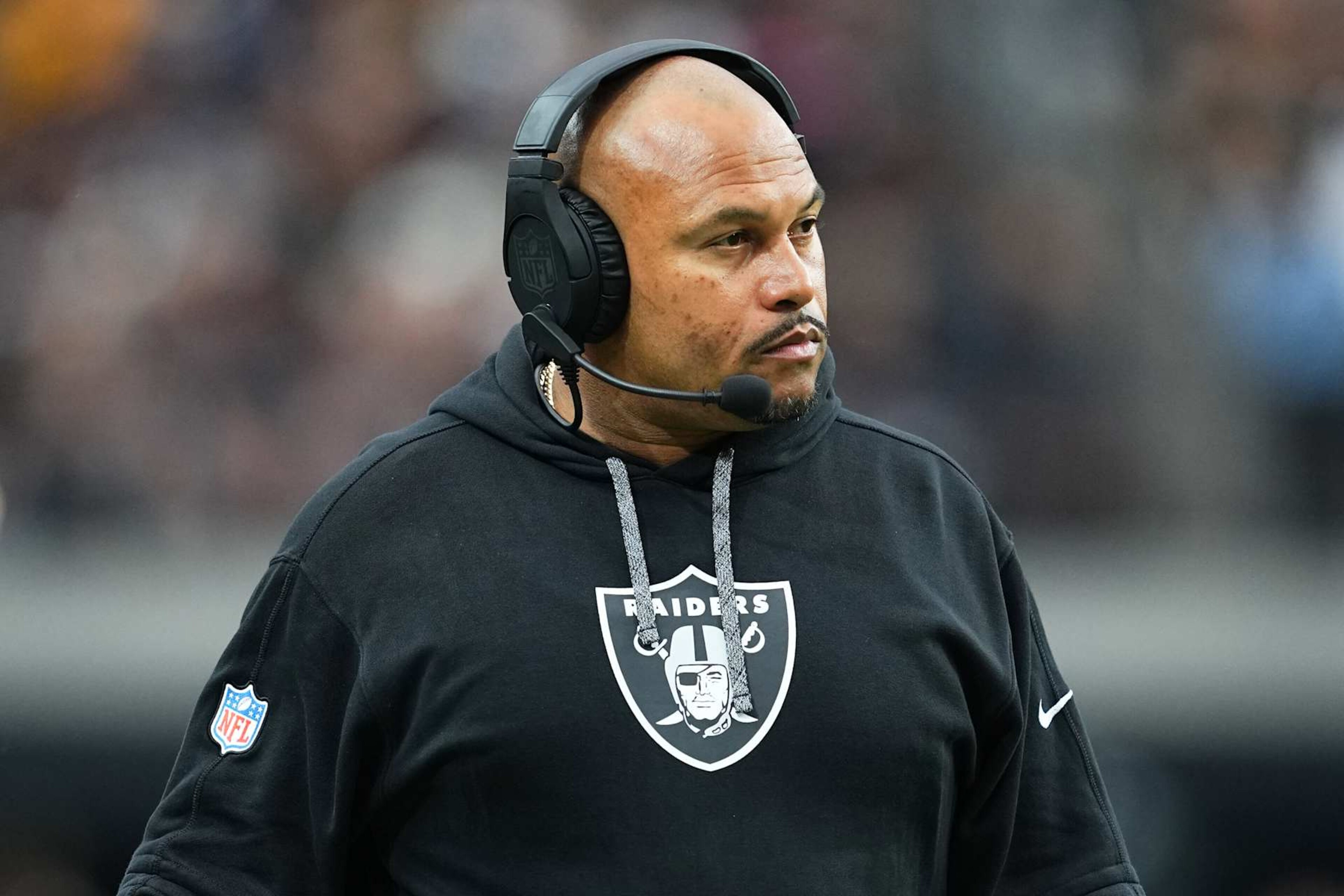 Raiders head coach Antonio Pierce Raiders head coach Antonio Pierce