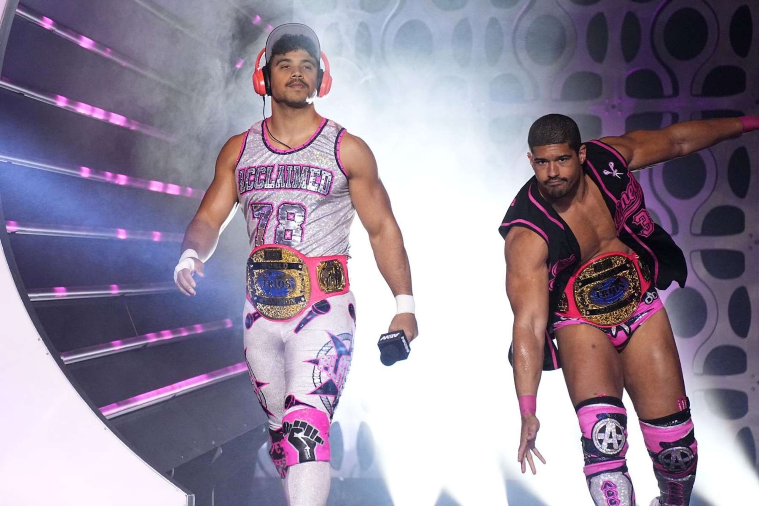 The Acclaimed are both former AEW world tag team champions and AEW world trios champions. The Acclaimed are both former AEW world tag team champions and AEW world trios champions.