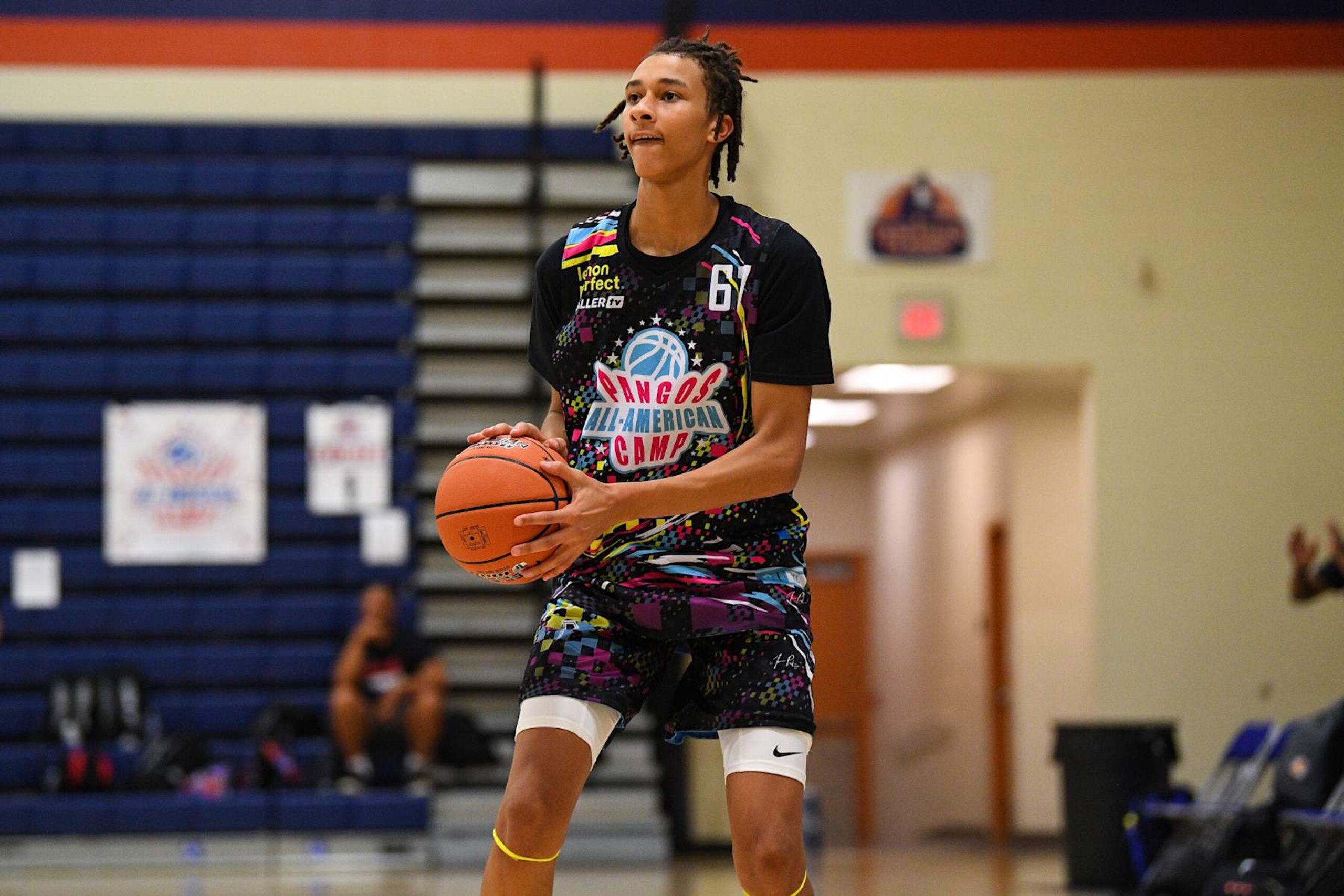 LAS VEGAS, NV - JUNE 05: Nate Ament goes up for a shot during the Pangos All-American Camp on June 5, 2023 at the Bishop Gorman High School in Las Vegas, NV. (Photo by Brian Rothmuller/Icon Sportswire via Getty Images) LAS VEGAS, NV - JUNE 05: Nate Ament goes up for a shot during the Pangos All-American Camp on June 5, 2023 at the Bishop Gorman High School in Las Vegas, NV. (Photo by Brian Rothmuller/Icon Sportswire via Getty Images)