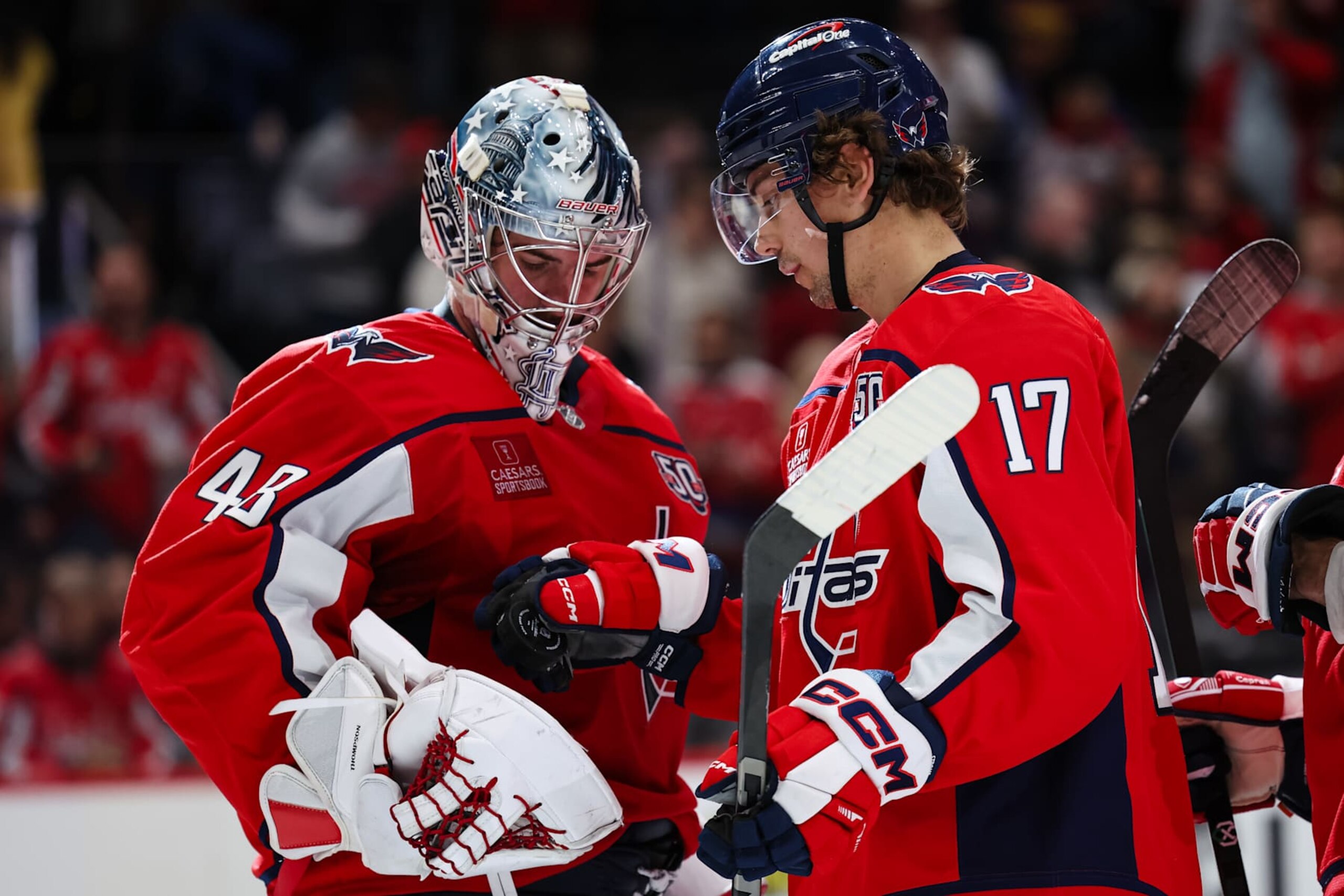 Logan Thompson and Dylan Strome.