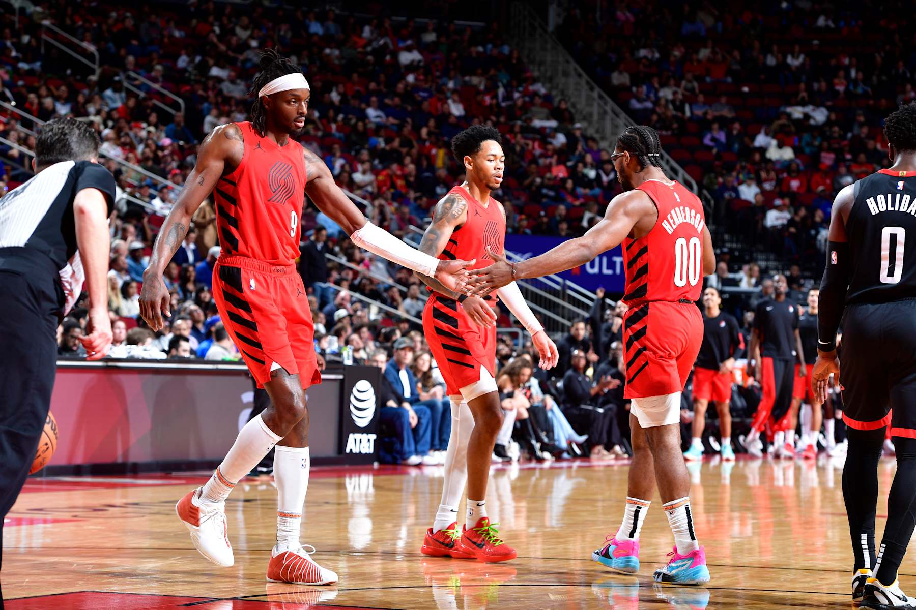 Jerami Grant, Anfernee Simons and Scoot Henderson