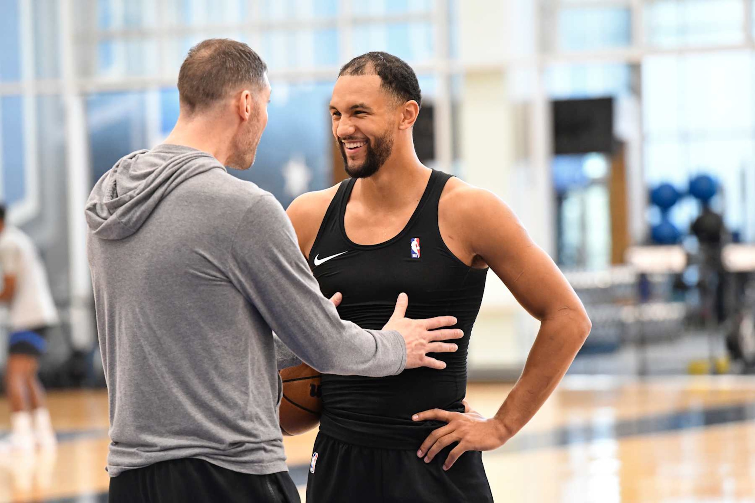 ORLANDO, FL - OCTOBER 4: Jalen Suggs #4 of the Orlando Magic smiles during the Orlando Magic All-Access Practice on October 4, 2024 at AdventHealth Training Center in Orlando, Florida. NOTE TO USER: User expressly acknowledges and agrees that, by downloading and or using this photograph, User is consenting to the terms and conditions of the Getty Images License Agreement. Mandatory Copyright Notice: Copyright 2024 NBAE (Photo by Fernando Medina/NBAE via Getty Images) ORLANDO, FL - OCTOBER 4: Jalen Suggs #4 of the Orlando Magic smiles during the Orlando Magic All-Access Practice on October 4, 2024 at AdventHealth Training Center in Orlando, Florida. NOTE TO USER: User expressly acknowledges and agrees that, by downloading and or using this photograph, User is consenting to the terms and conditions of the Getty Images License Agreement. Mandatory Copyright Notice: Copyright 2024 NBAE (Photo by Fernando Medina/NBAE via Getty Images)