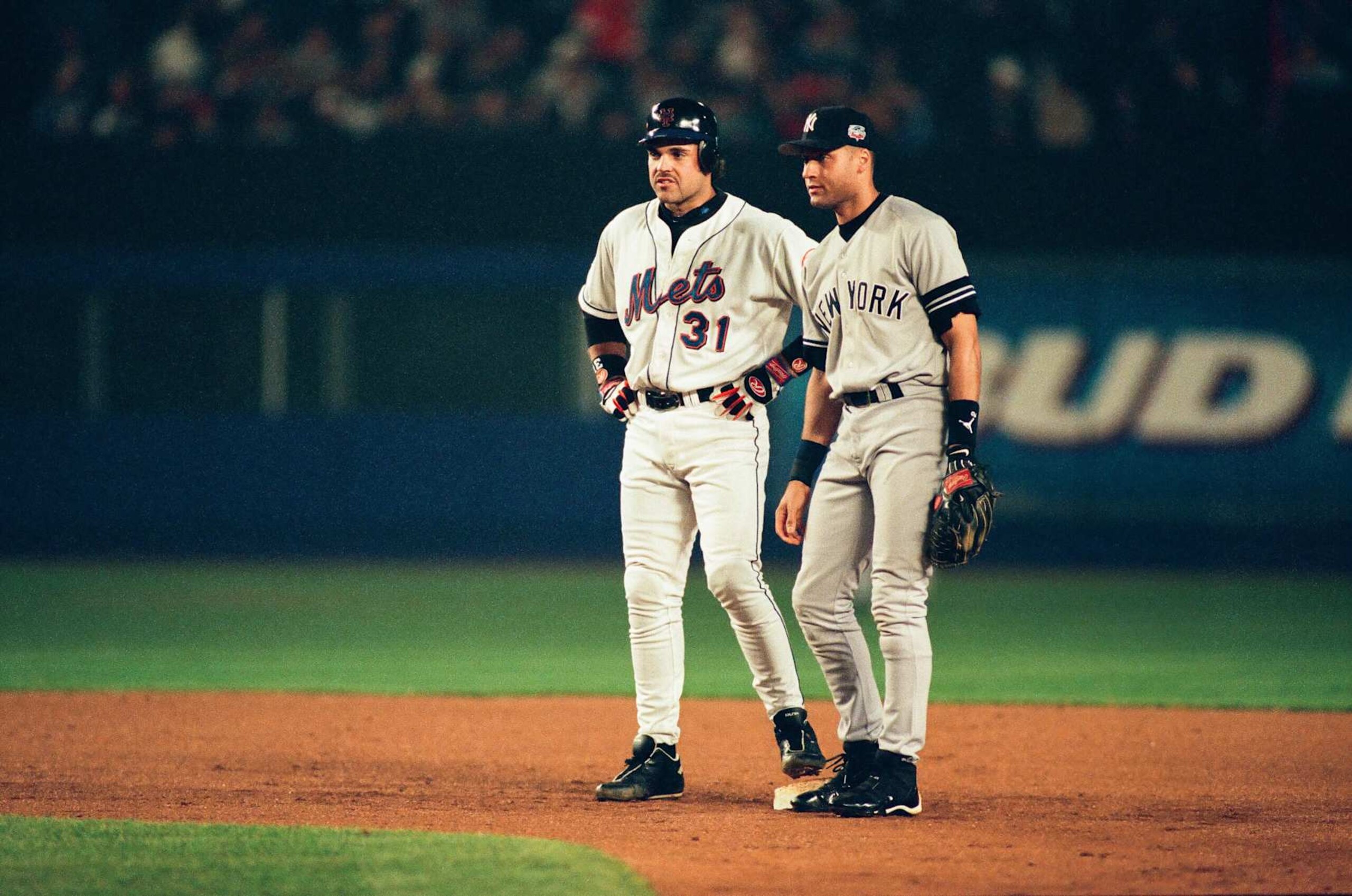 Mike Piazza and Derek Jeter