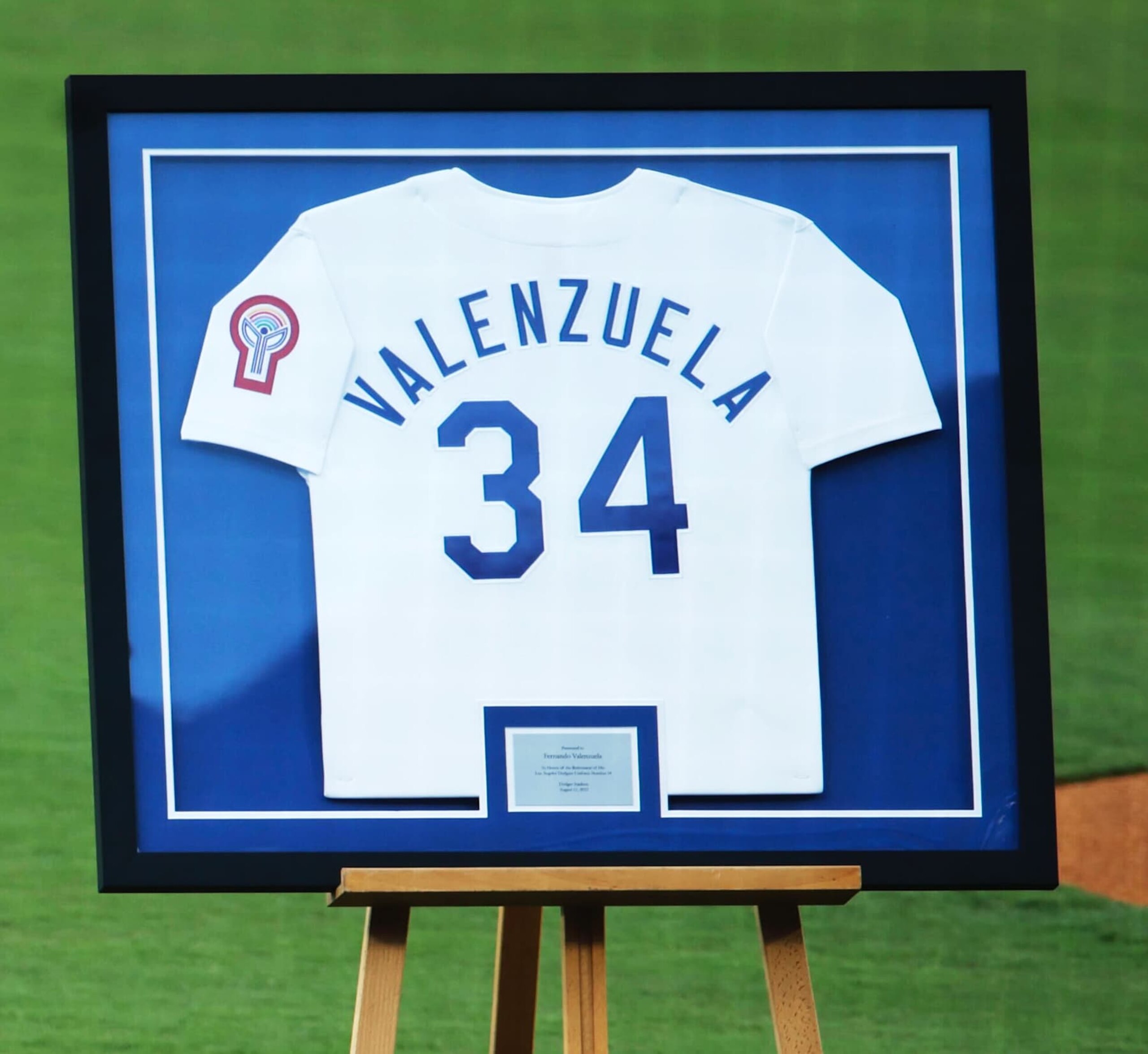 LOS ANGELES, CA - AUGUST 11: The Dodger Organization prepares to retire number of Fernando Valenzuela Friday August 11, 2023. (Jason Armond / Los Angeles Times via Getty Images) LOS ANGELES, CA - AUGUST 11: The Dodger Organization prepares to retire number of Fernando Valenzuela Friday August 11, 2023. (Jason Armond / Los Angeles Times via Getty Images)