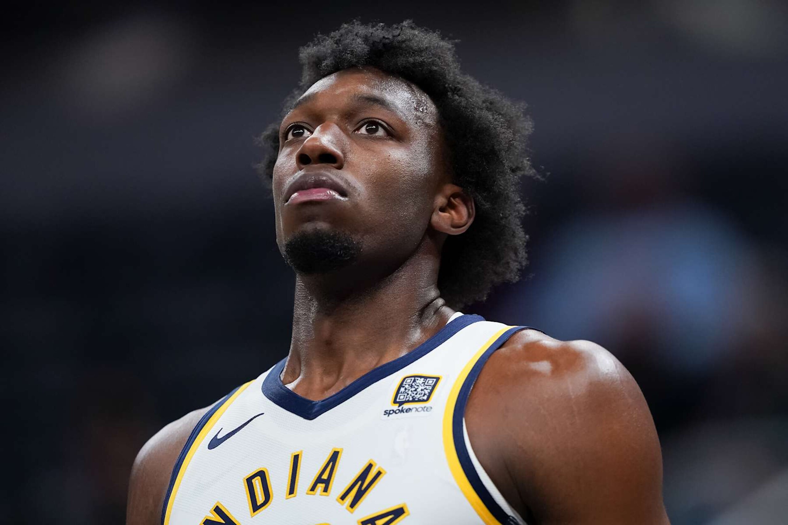 INDIANAPOLIS, INDIANA - OCTOBER 14: James Wiseman #13 of the Indiana Pacers looks on in the third quarter against the Memphis Grizzlies during a preseason game at Gainbridge Fieldhouse on October 14, 2024 in Indianapolis, Indiana. NOTE TO USER: User expressly acknowledges and agrees that, by downloading and or using this photograph, User is consenting to the terms and conditions of the Getty Images License Agreement. (Photo by Dylan Buell/Getty Images) INDIANAPOLIS, INDIANA - OCTOBER 14: James Wiseman #13 of the Indiana Pacers looks on in the third quarter against the Memphis Grizzlies during a preseason game at Gainbridge Fieldhouse on October 14, 2024 in Indianapolis, Indiana. NOTE TO USER: User expressly acknowledges and agrees that, by downloading and or using this photograph, User is consenting to the terms and conditions of the Getty Images License Agreement. (Photo by Dylan Buell/Getty Images)