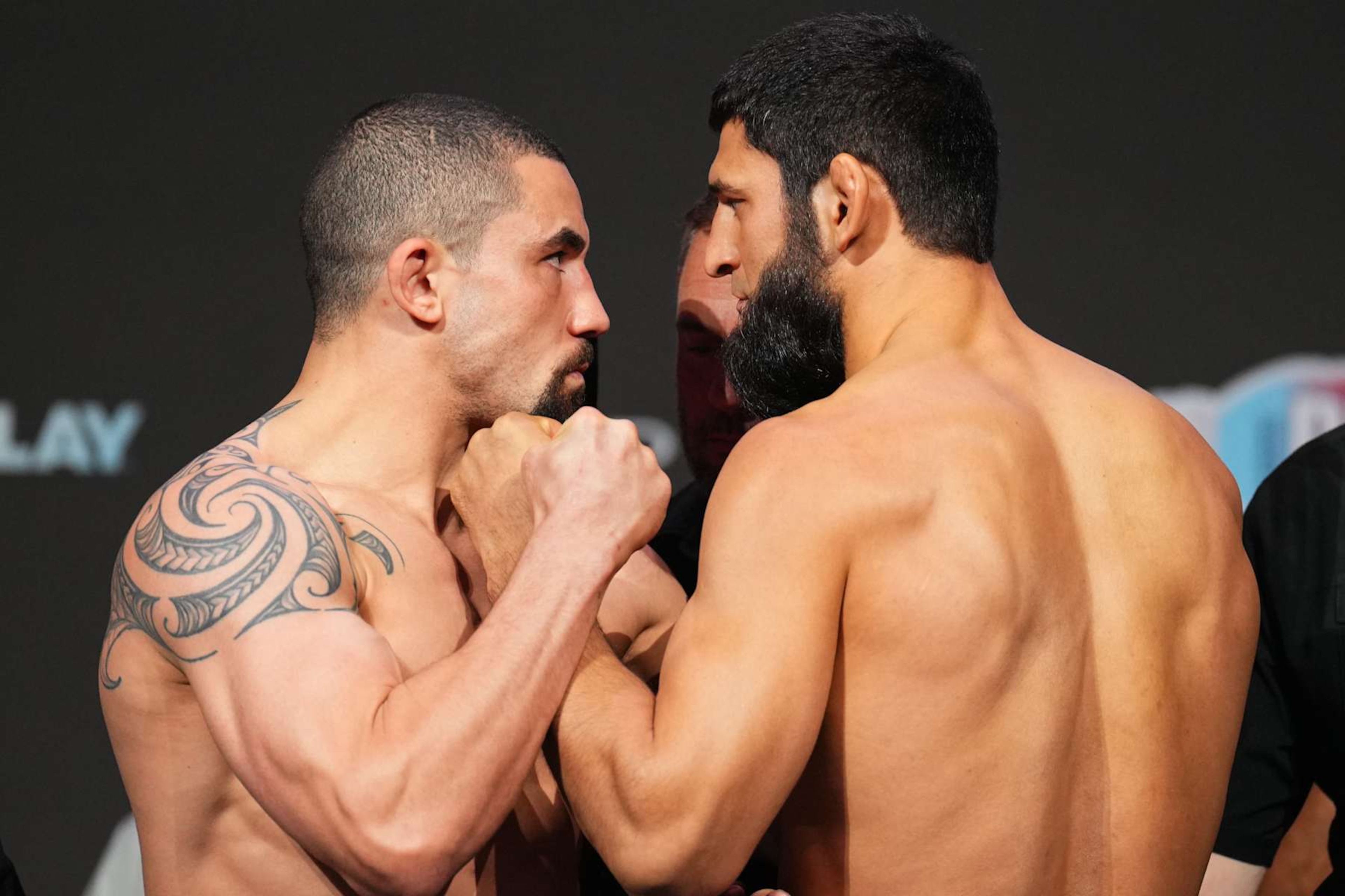 Robert Whittaker and Khamzat Chimaev Robert Whittaker and Khamzat Chimaev