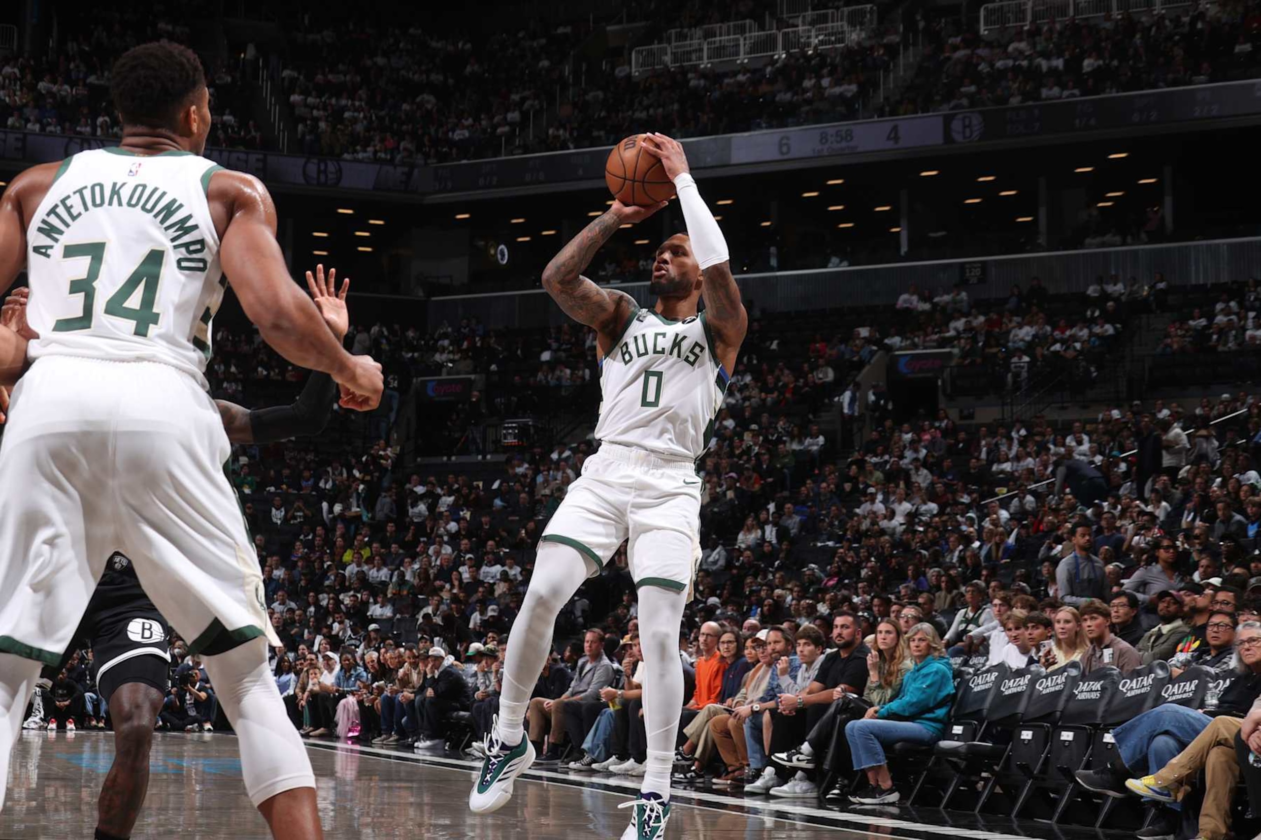 Giannis Antetokounmpo and Damian Lillard Giannis Antetokounmpo and Damian Lillard