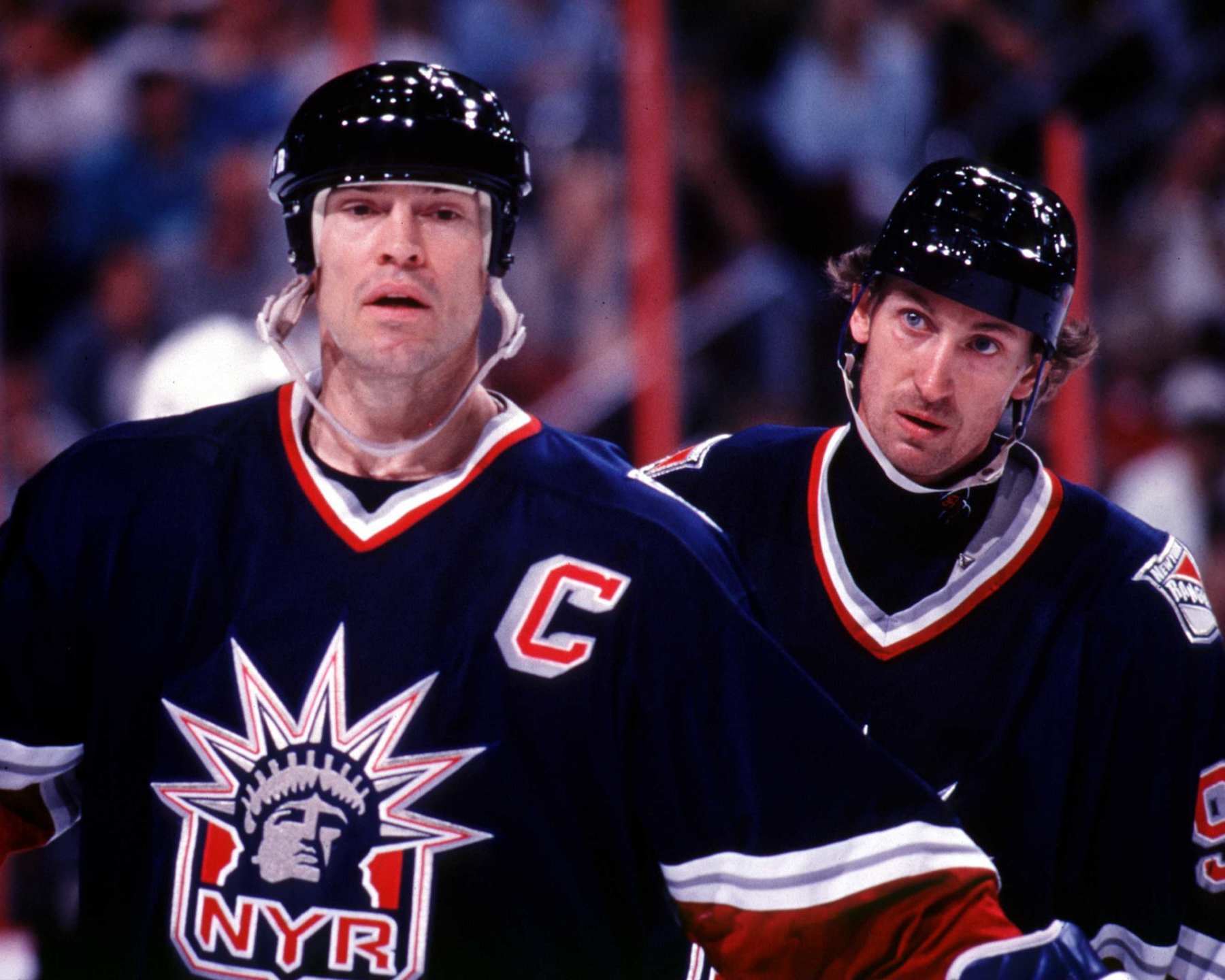 Mark Messier and Wayne Gretzky in 1999