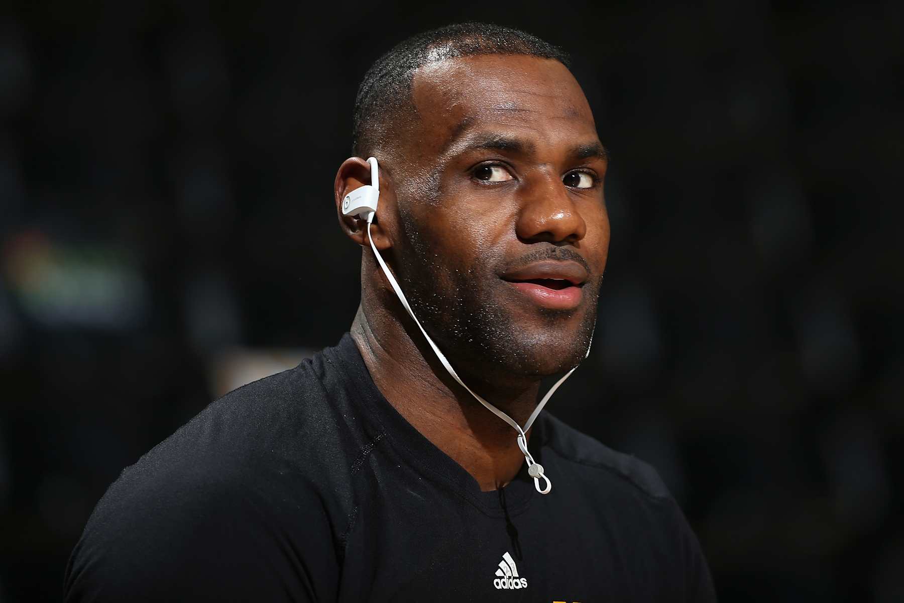DENVER, CO - DECEMBER 29:  LeBron James #23 of the Cleveland Cavaliers warms up prior to facing the Denver Nuggets at Pepsi Center on December 29, 2015 in Denver, Colorado. NOTE TO USER: User expressly acknowledges and agrees that, by downloading and or using this photograph, User is consenting to the terms and conditions of the Getty Images License Agreement.  (Photo by Doug Pensinger/Getty Images)
