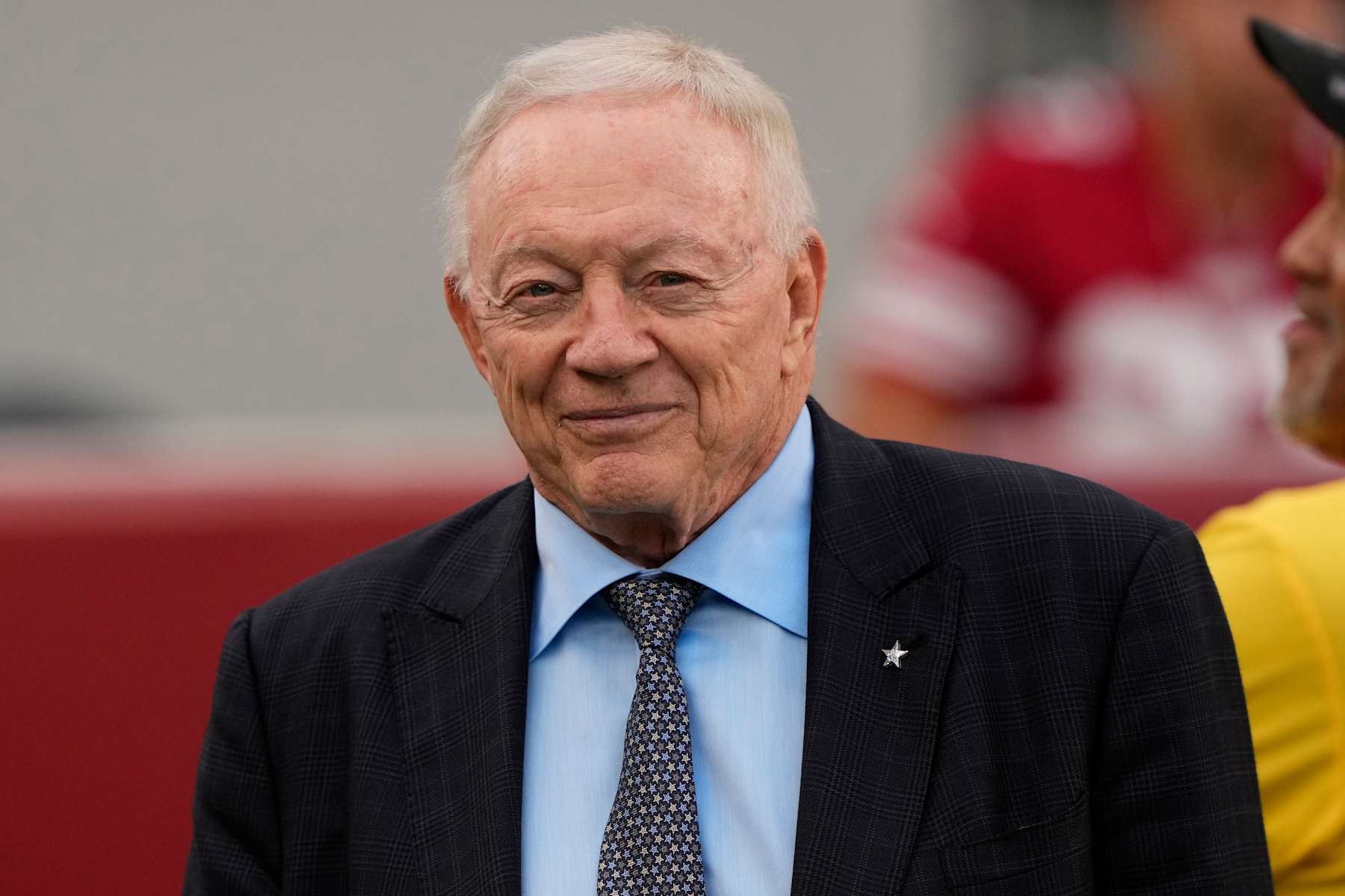 SANTA CLARA, CALIFORNIA - OCTOBER 27: Dallas Cowboys owner Jerry Jones is seen on the field prior to a game against the San Francisco 49ers at Levi's Stadium on October 27, 2024 in Santa Clara, California. (Photo by Thearon W. Henderson/Getty Images)