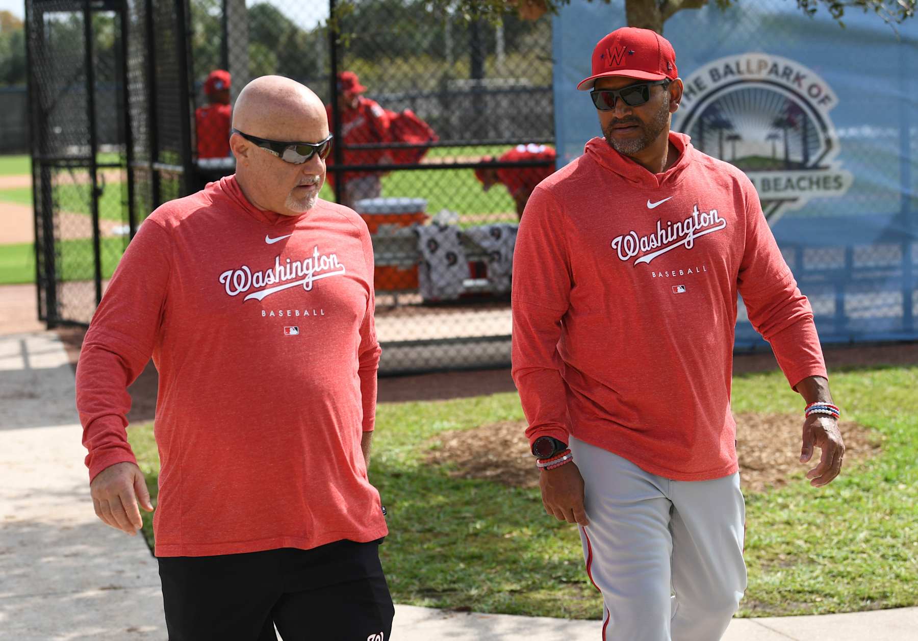 Mike Rizzo (L) and Dave Martinez (R)