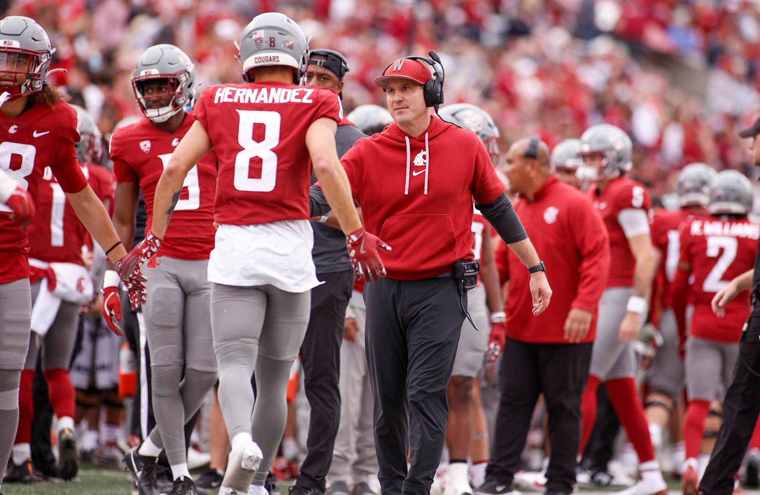 Washington State Cougars head coach Jake Dickert