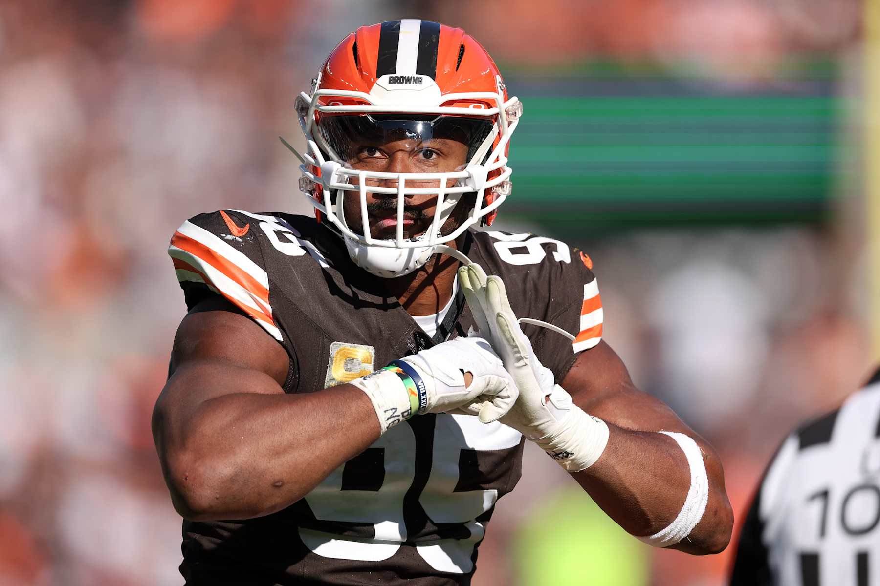 Browns edge-rusher Myles Garrett