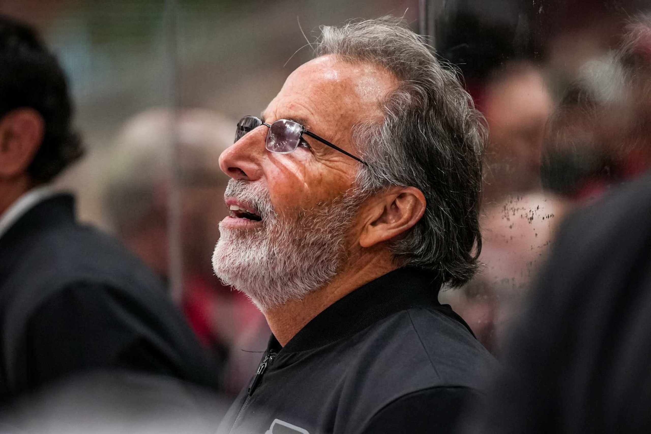 RALEIGH, NORTH CAROLINA - NOVEMBER 05: Head coach John Tortorella of the Philadelphia Flyers looks on during the second period against the Carolina Hurricanes at Lenovo Center on November 5, 2024 in Raleigh, North Carolina. (Photo by Josh Lavallee/NHLI via Getty Images) RALEIGH, NORTH CAROLINA - NOVEMBER 05: Head coach John Tortorella of the Philadelphia Flyers looks on during the second period against the Carolina Hurricanes at Lenovo Center on November 5, 2024 in Raleigh, North Carolina. (Photo by Josh Lavallee/NHLI via Getty Images)