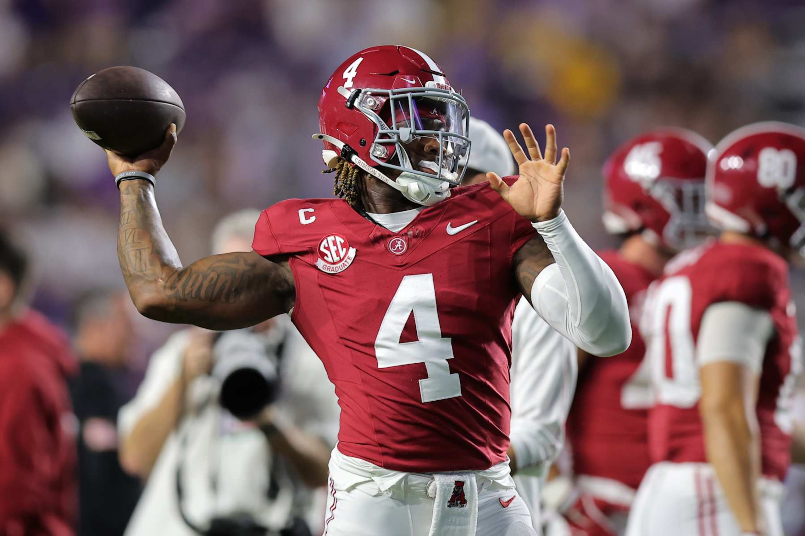 Alabama QB Jalen Milroe Alabama QB Jalen Milroe