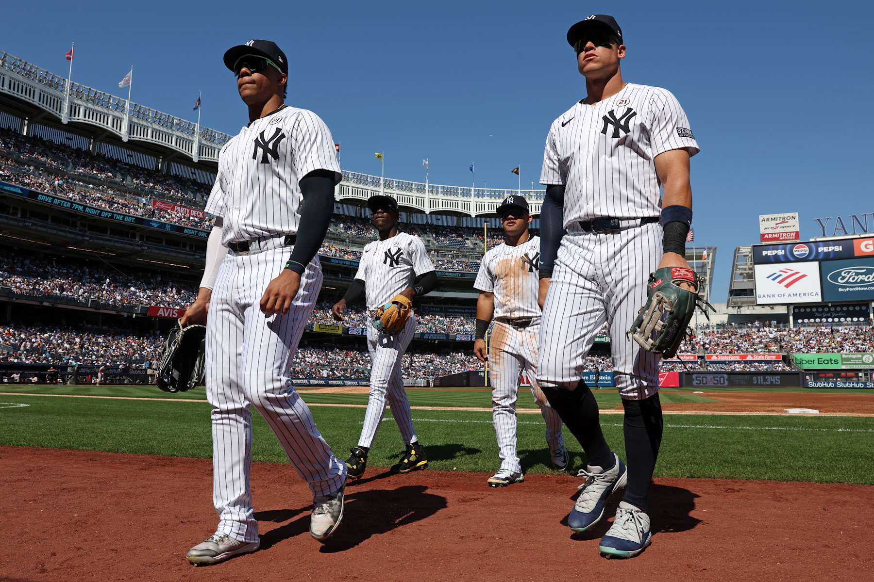 Juan Soto (L) and Aaron Judge (R)