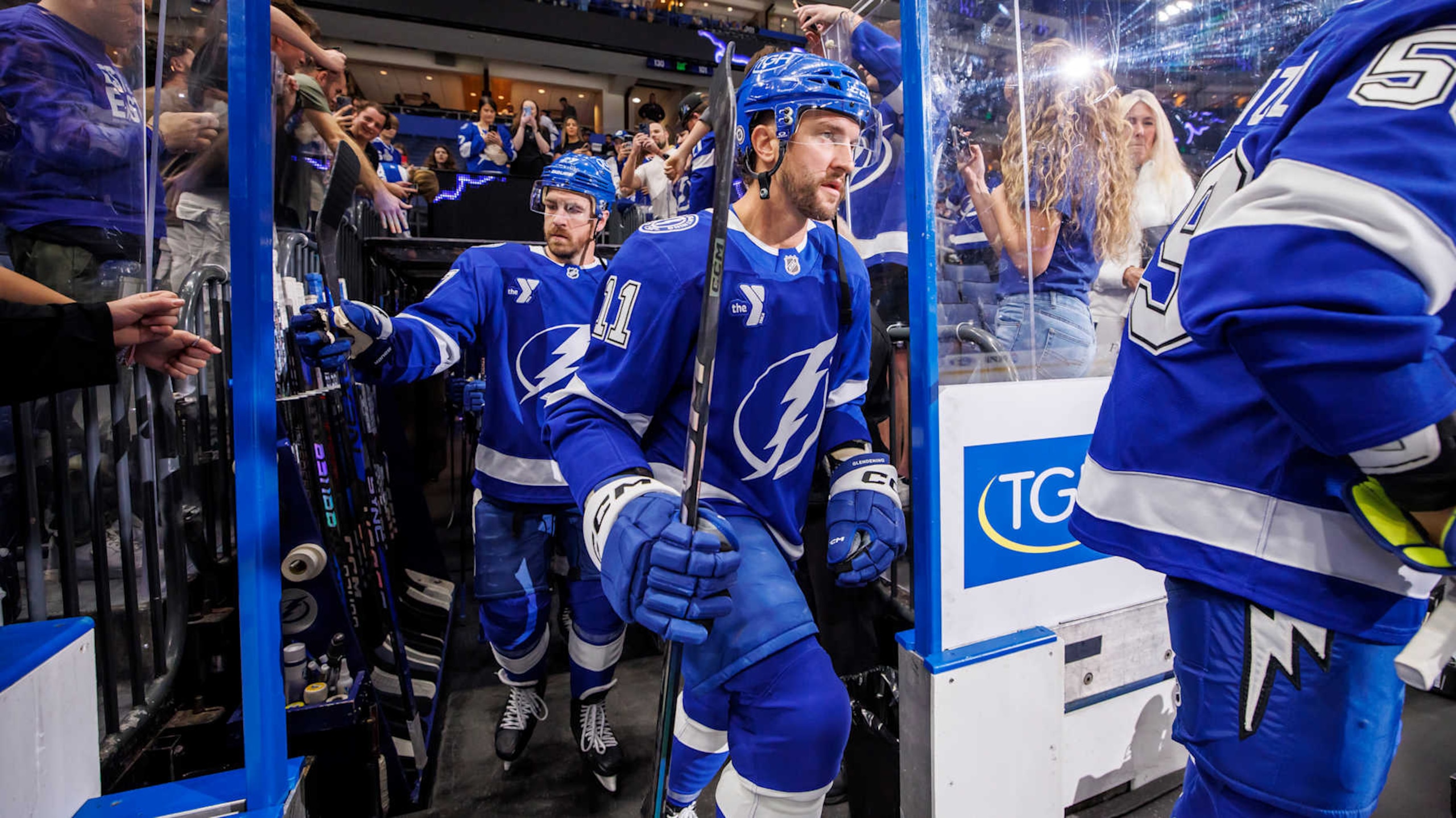 TAMPA, FL - NOVEMBER 7: Luke Glendening #11 of the Tampa Bay Lightning gets ready for the game against the Philadelphia Flyers at Amalie Arena on November 7, 2024 in Tampa, Florida. (Photo by Mark LoMoglio/NHLI via Getty Images) TAMPA, FL - NOVEMBER 7: Luke Glendening #11 of the Tampa Bay Lightning gets ready for the game against the Philadelphia Flyers at Amalie Arena on November 7, 2024 in Tampa, Florida. (Photo by Mark LoMoglio/NHLI via Getty Images)