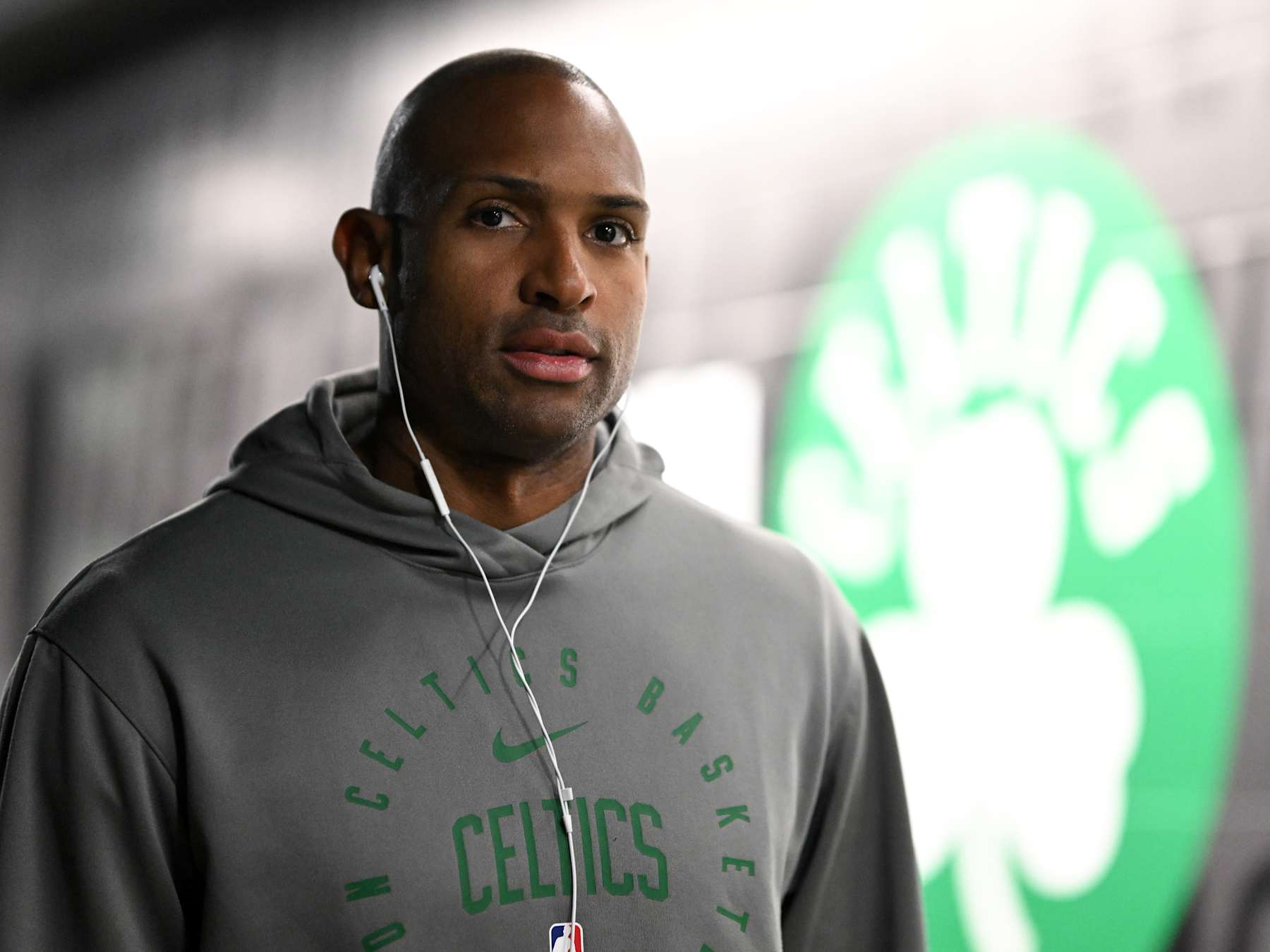 BOSTON, MASSACHUSETTS - NOVEMBER 08: Al Horford #42 of the Boston Celtics walks into the arena before a game against the Brooklyn Nets at the TD Garden on November 08, 2024 in Boston, Massachusetts. NOTE TO USER: User expressly acknowledges and agrees that, by downloading and or using this photograph, User is consenting to the terms and conditions of the Getty Images License Agreement. (Photo by Brian Fluharty/Getty Images)