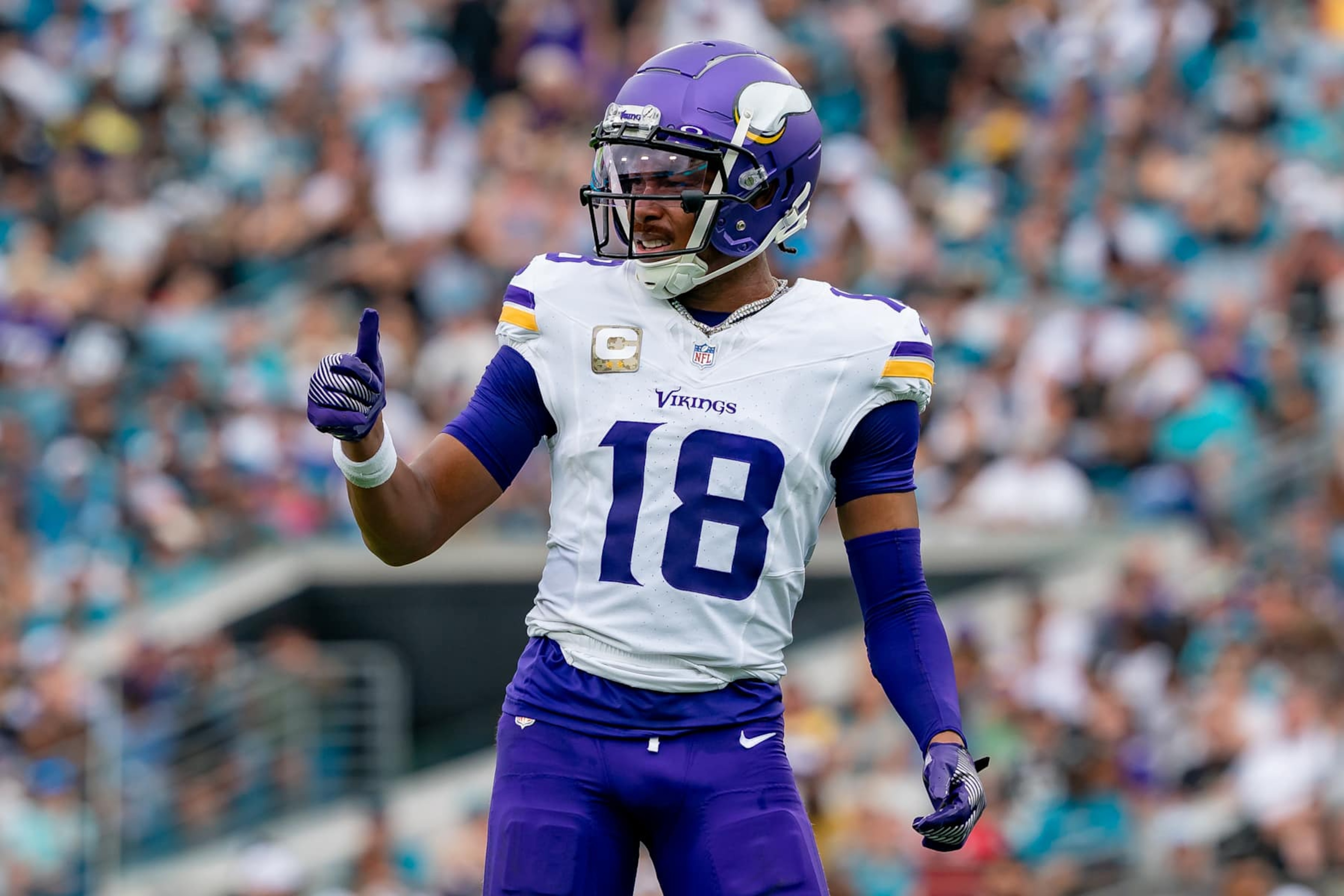 Vikings WR Justin Jefferson Vikings WR Justin Jefferson