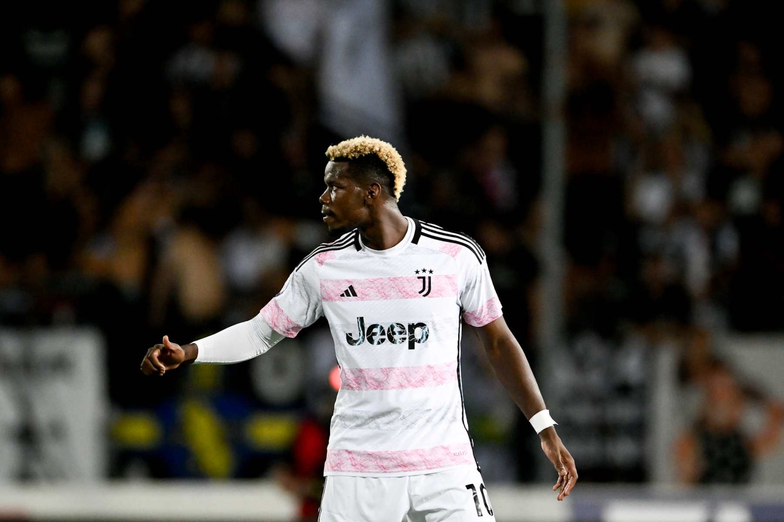 EMPOLI, ITALY - SEPTEMBER 3: Paul Pogba of Juventus during the Serie A TIM match between Empoli FC and Juventus at Stadio Carlo Castellani on September 3, 2023 in Empoli, Italy. (Photo by Daniele Badolato - Juventus FC/Juventus FC via Getty Images) EMPOLI, ITALY - SEPTEMBER 3: Paul Pogba of Juventus during the Serie A TIM match between Empoli FC and Juventus at Stadio Carlo Castellani on September 3, 2023 in Empoli, Italy. (Photo by Daniele Badolato - Juventus FC/Juventus FC via Getty Images)