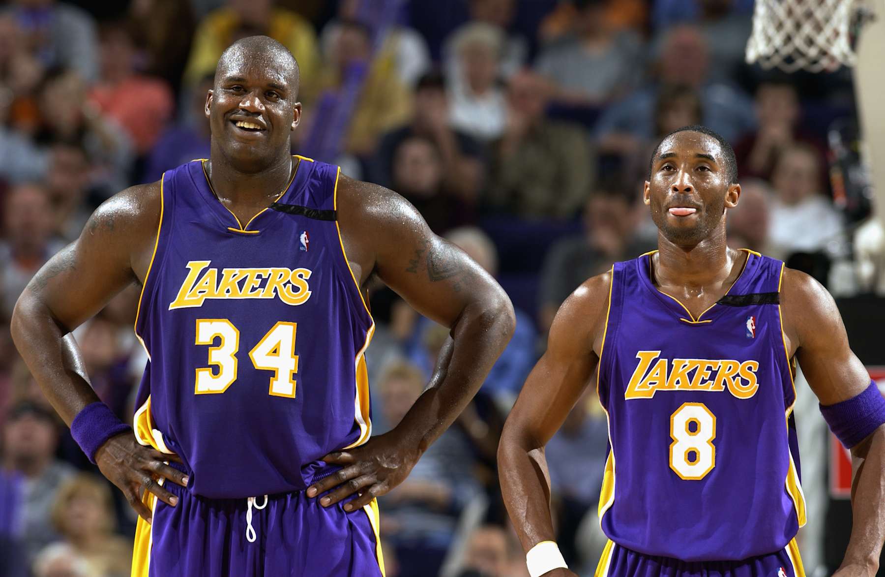 Shaquille O'Neal and Kobe Bryant