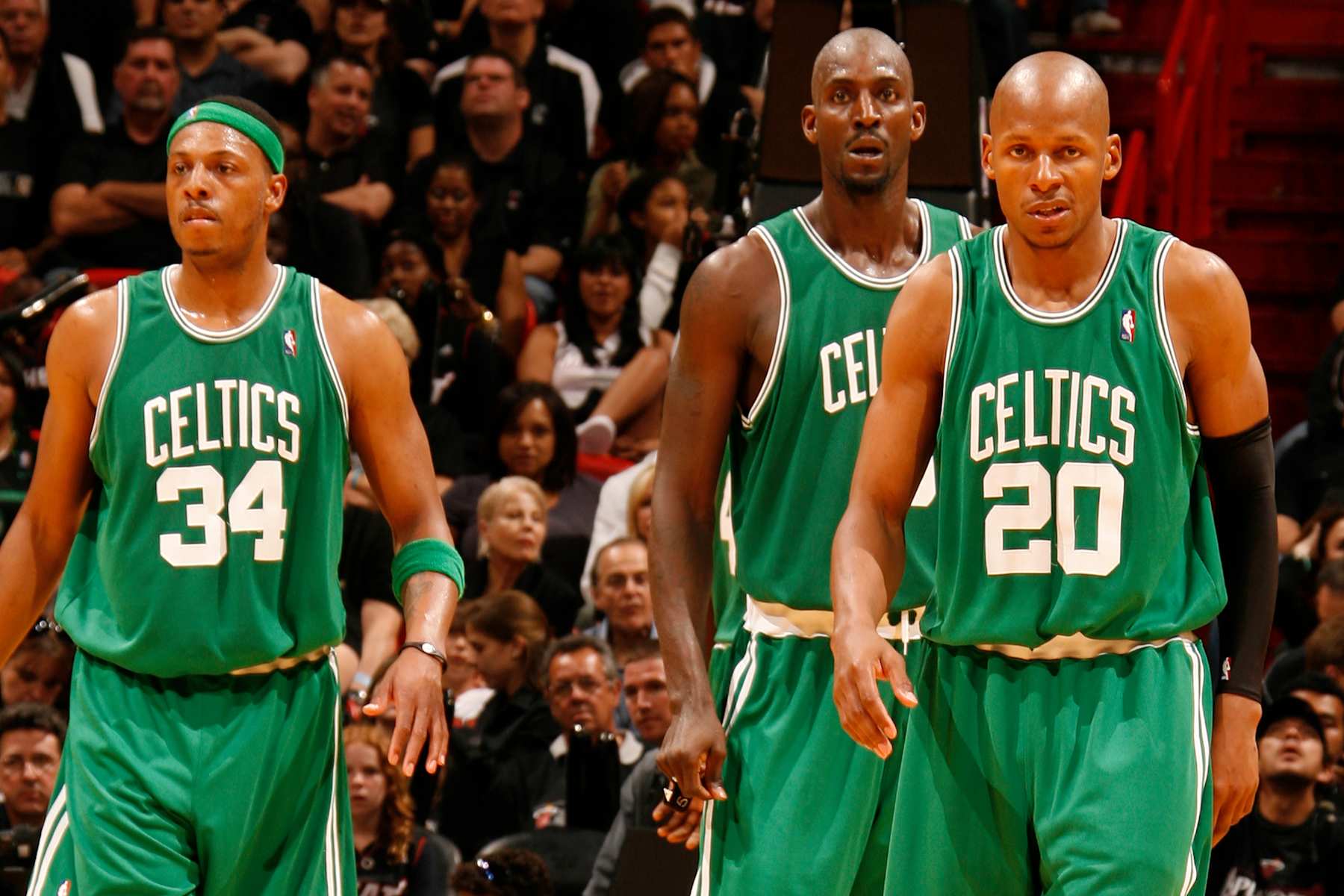 Paul Pierce, Kevin Garnett and Ray Allen