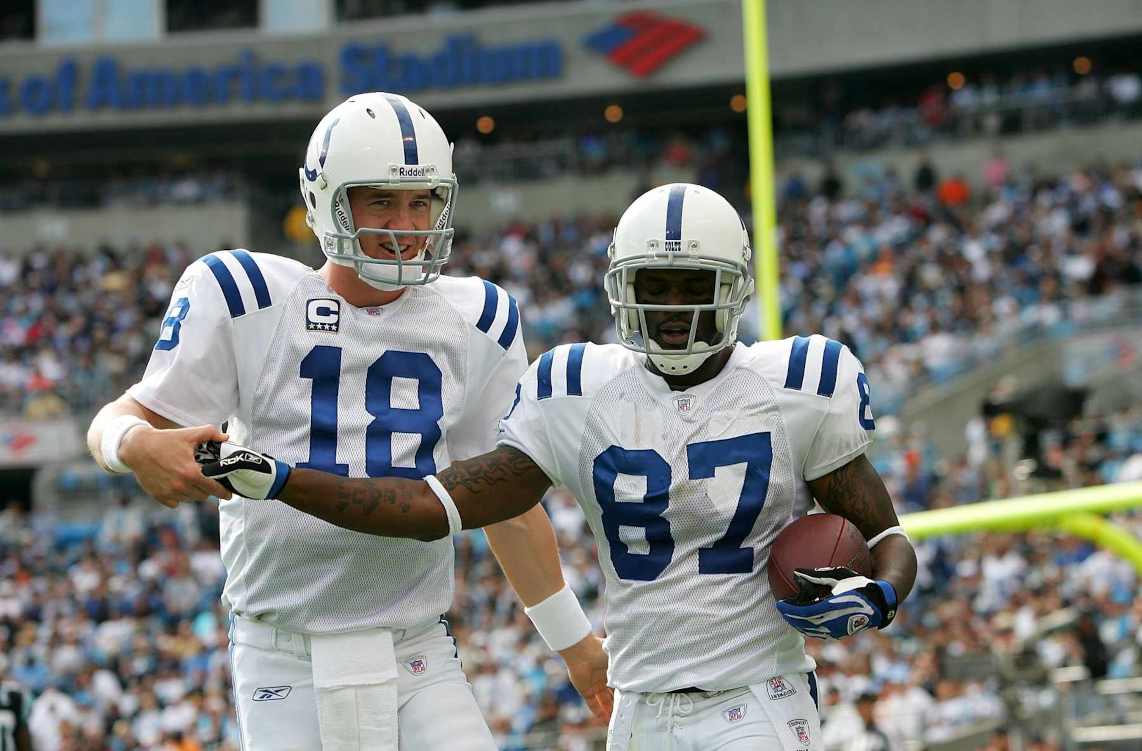 Peyton Manning and Reggie Wayne Peyton Manning and Reggie Wayne