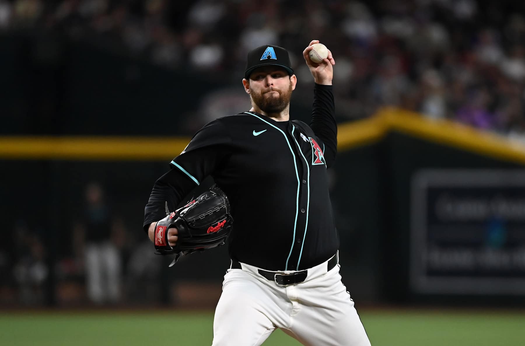 PHOENIX, ARIZONA - JUNE 16: Jordan Montgomery #52 of the Arizona Diamondbacks delivers a pitch against the Chicago White Sox at Chase Field on June 16, 2024 in Phoenix, Arizona. (Photo by Norm Hall/Getty Images)