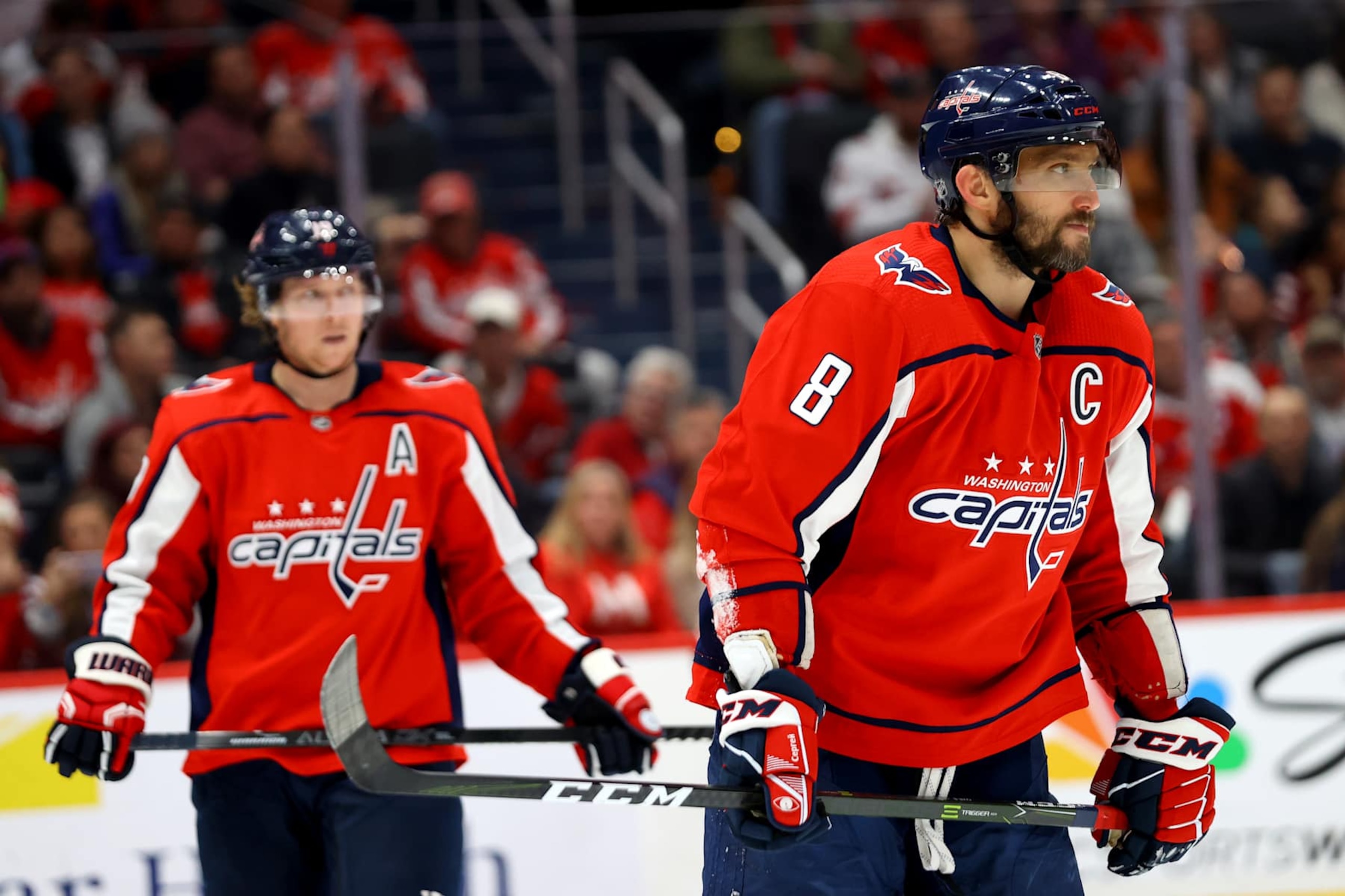 Washington Capitals captain Alex Ovechkin (right) and former teammate Nicklas Bäckström. Washington Capitals captain Alex Ovechkin (right) and former teammate Nicklas Bäckström.