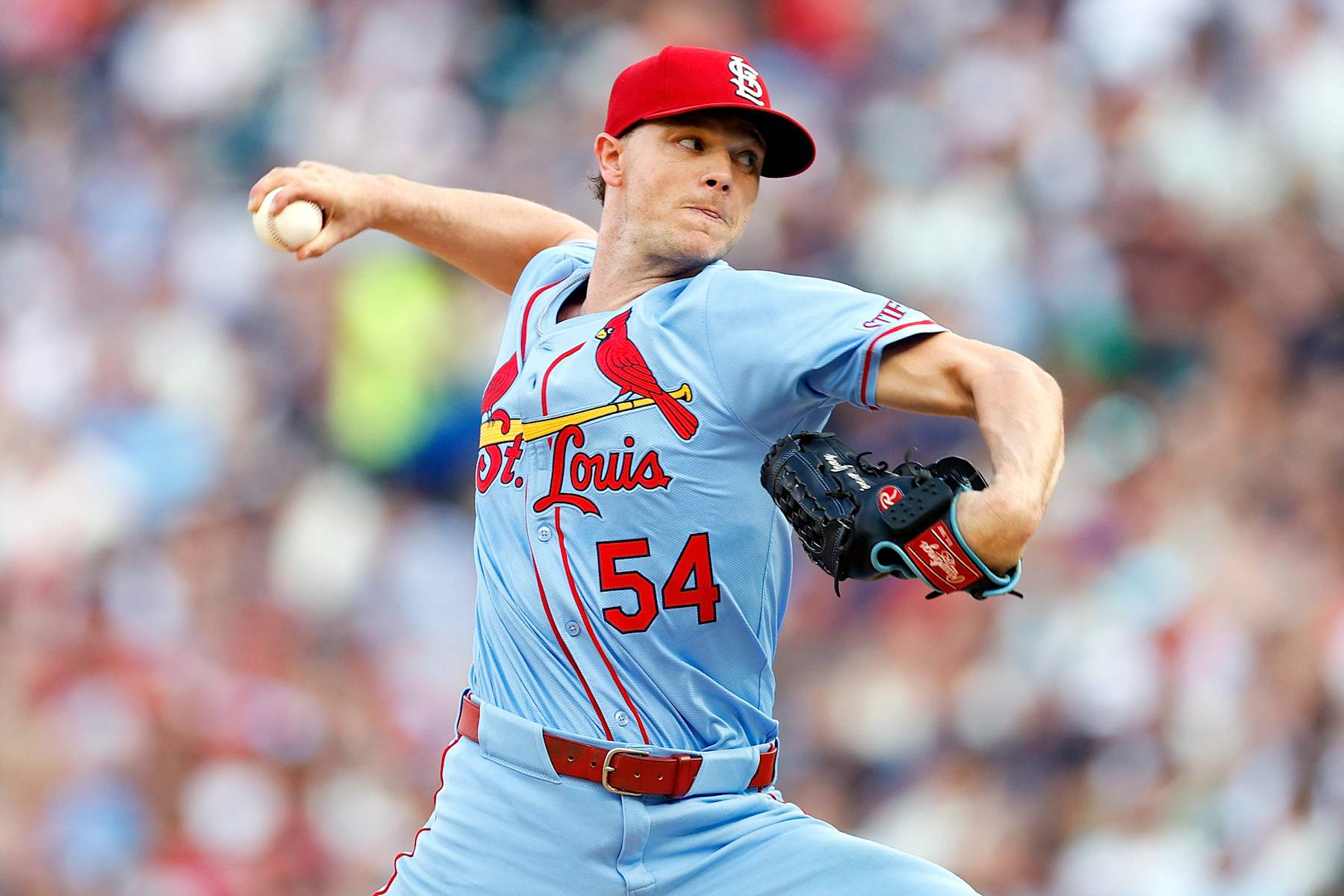 MINNEAPOLIS, MINNESOTA - AUGUST 24: Sonny Gray #54 of the St. Louis Cardinals delivers a pitch against the Minnesota Twins in the first inning at Target Field on August 24, 2024 in Minneapolis, Minnesota. (Photo by David Berding/Getty Images)