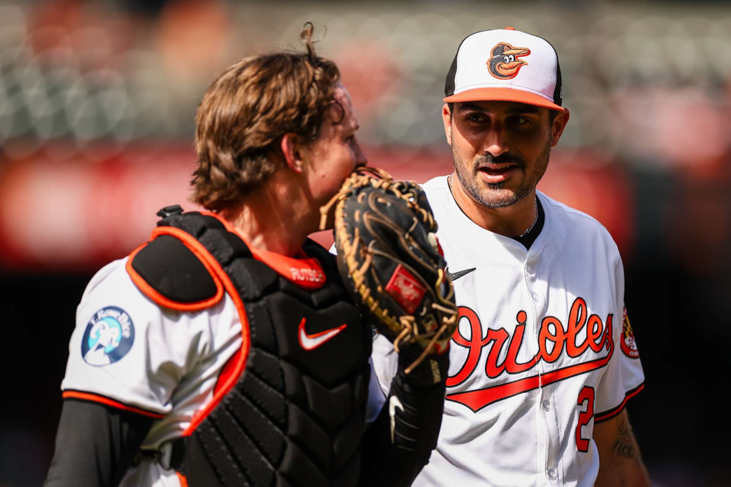 Adley Rutschman (L) and Zach Eflin (R)