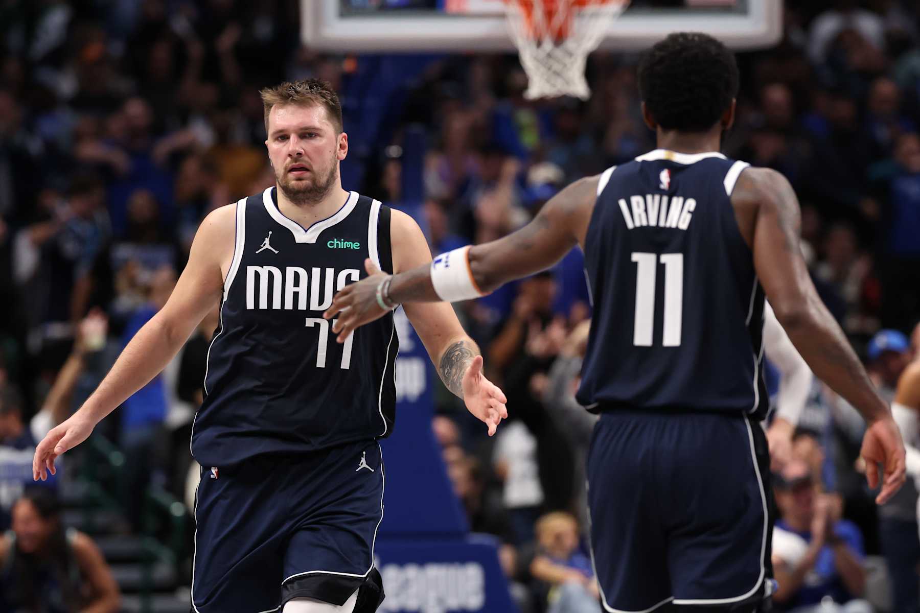 Luka DonÄiÄ and Kyrie Irving