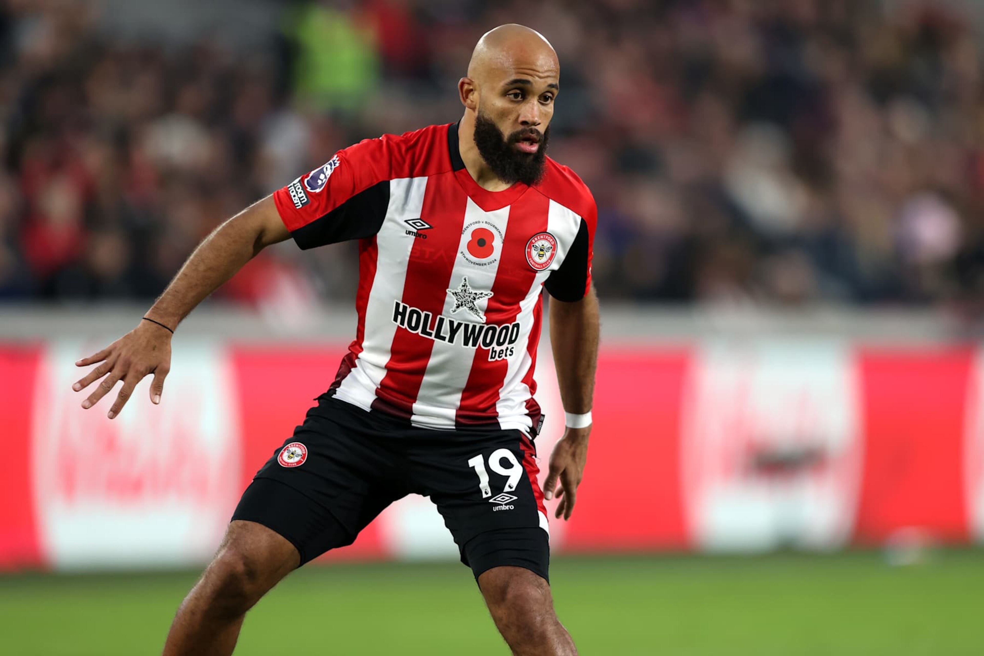 BRENTFORD, ENGLAND - NOVEMBER 9: Bryan Mbeumo of Brentford during the Premier League match between Brentford FC and AFC Bournemouth at Gtech Community Stadium on November 9, 2024 in Brentford, England. (Photo by Mark Leech/Offside/Offside via Getty Images) BRENTFORD, ENGLAND - NOVEMBER 9: Bryan Mbeumo of Brentford during the Premier League match between Brentford FC and AFC Bournemouth at Gtech Community Stadium on November 9, 2024 in Brentford, England. (Photo by Mark Leech/Offside/Offside via Getty Images)