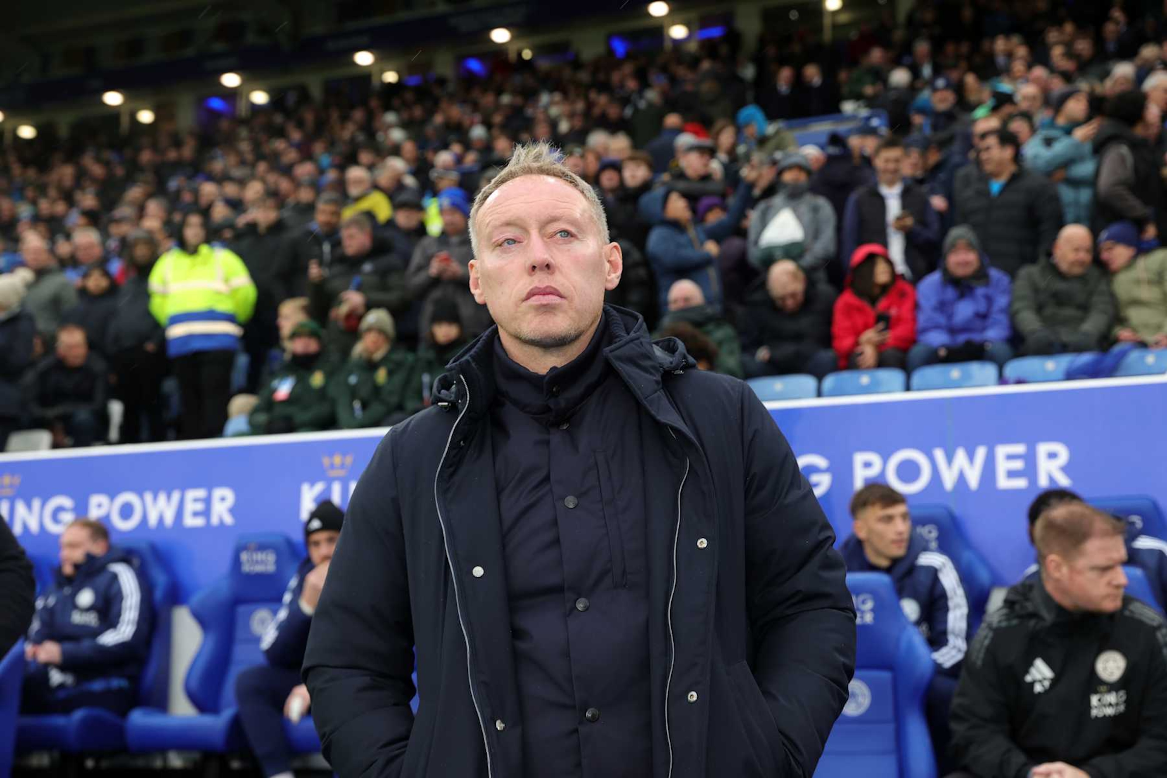 LEICESTER, ENGLAND - NOVEMBER 23: Leicester City Manager Steve Cooper ahead of the Premier League match between Leicester City and Chelsea at King Power Stadium on November 23, 2024 in Leicester, United Kingdom. (Photo by Plumb Images/Leicester City FC via Getty Images) LEICESTER, ENGLAND - NOVEMBER 23: Leicester City Manager Steve Cooper ahead of the Premier League match between Leicester City and Chelsea at King Power Stadium on November 23, 2024 in Leicester, United Kingdom. (Photo by Plumb Images/Leicester City FC via Getty Images)