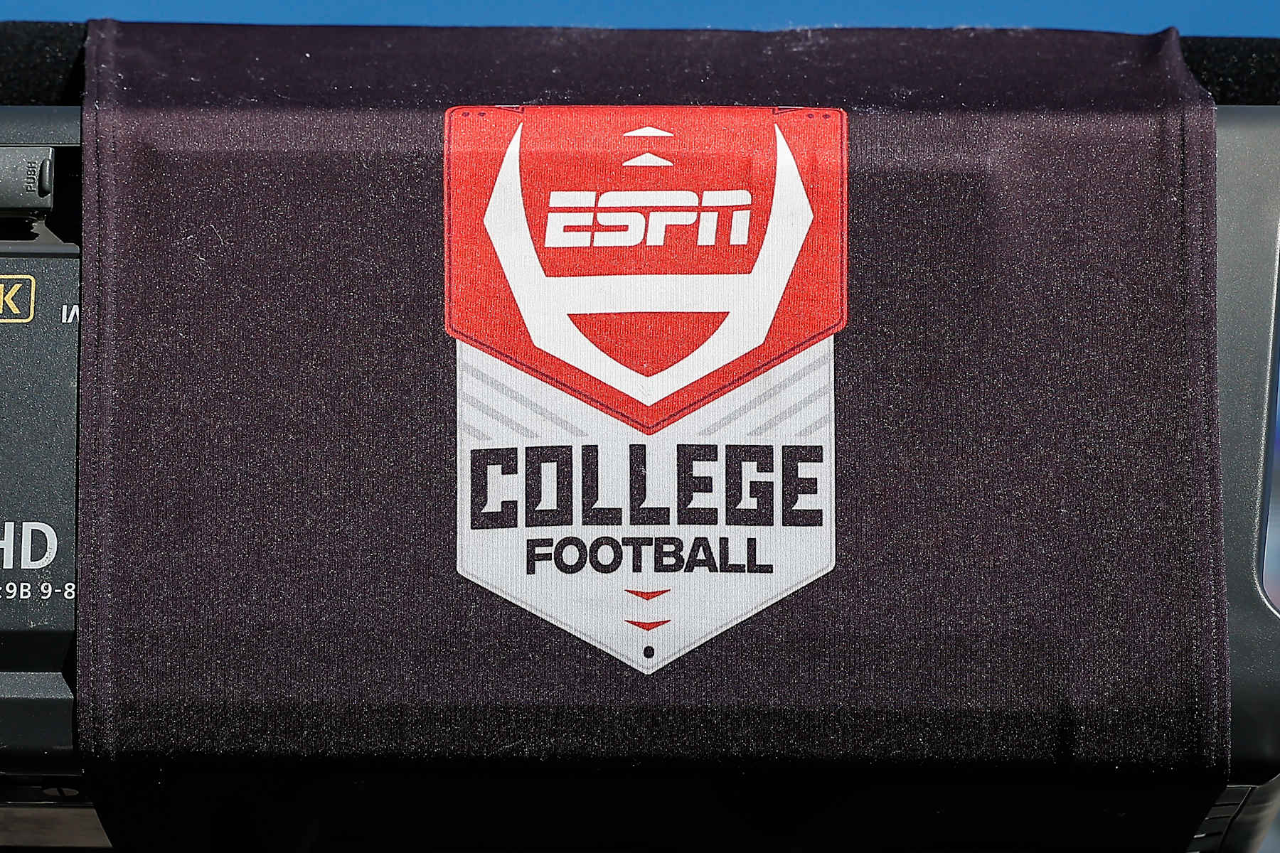 TEMPE, AZ - NOVEMBER 23:  The ESPN College Football logo on a camera before the college football game between the BYU Cougars and the Arizona State Sun Devils on November 23, 2024 at Mountain America Stadium in Tempe, Arizona. (Photo by Kevin Abele/Icon Sportswire via Getty Images)