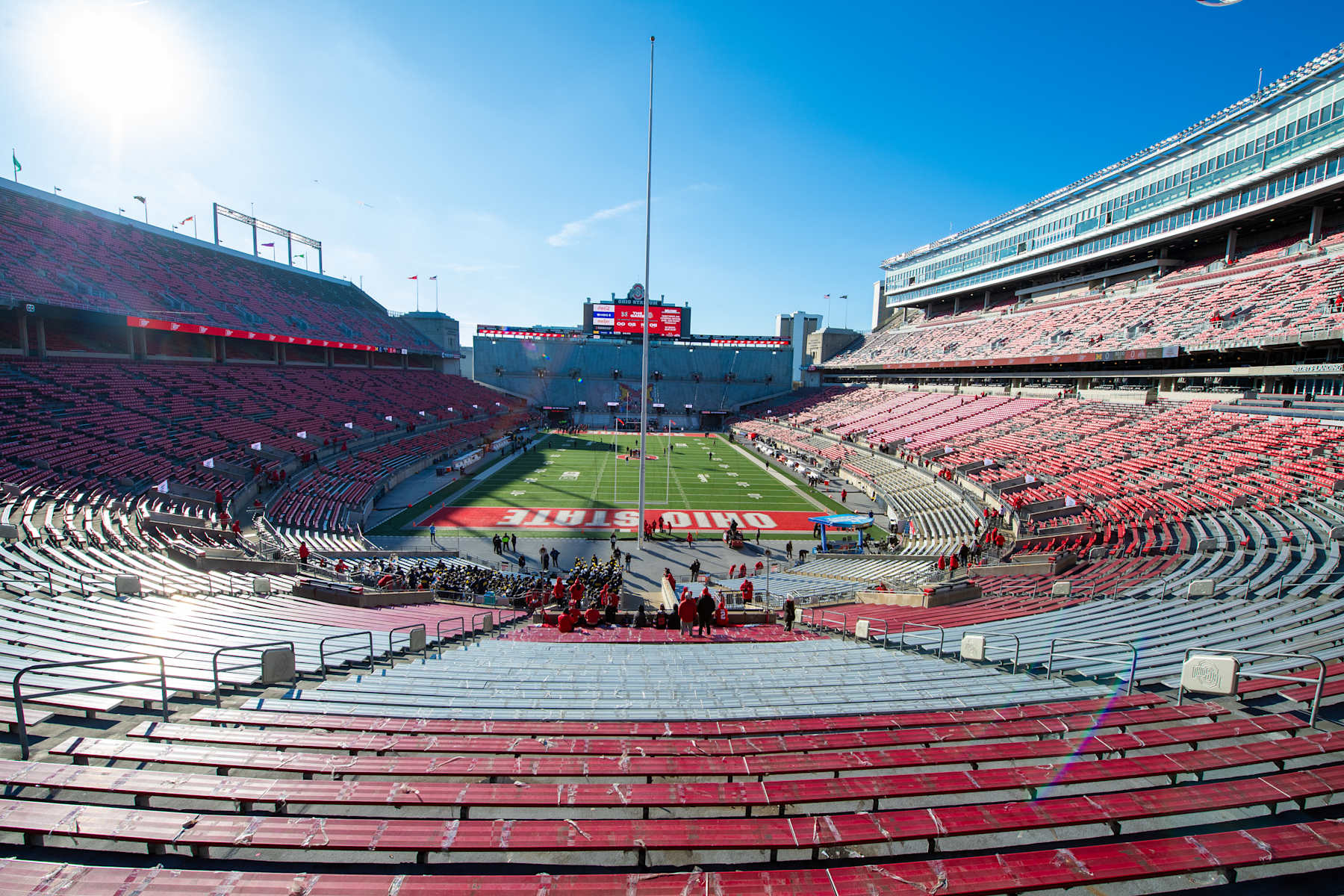 COLUMBUS, OHIO - NOVEMBER 30: A general view of the field before a college football game between the Michigan Wolverines and the Ohio State Buckeyes at Ohio Stadium on November 30, 2024 in Columbus, OH. (Photo by Aaron J. Thornton/Getty Images)