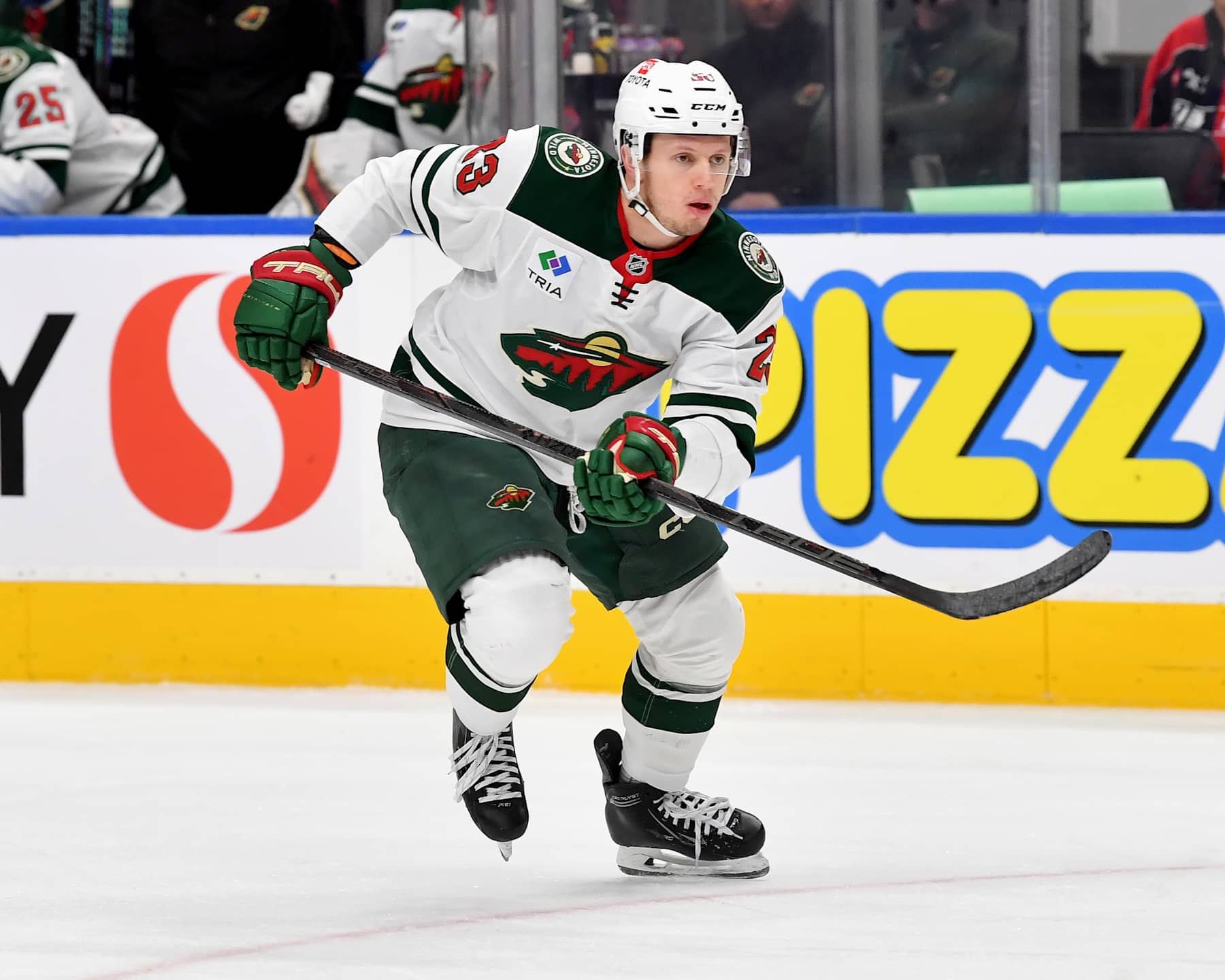 EDMONTON, CANADA - NOVEMBER 21: Marco Rossi #23 of the Minnesota Wild in action during the game against the Edmonton Oilers at Rogers Place on November 21, 2024, in Edmonton, Alberta, Canada. (Photo by Andy Devlin/NHLI via Getty Images)