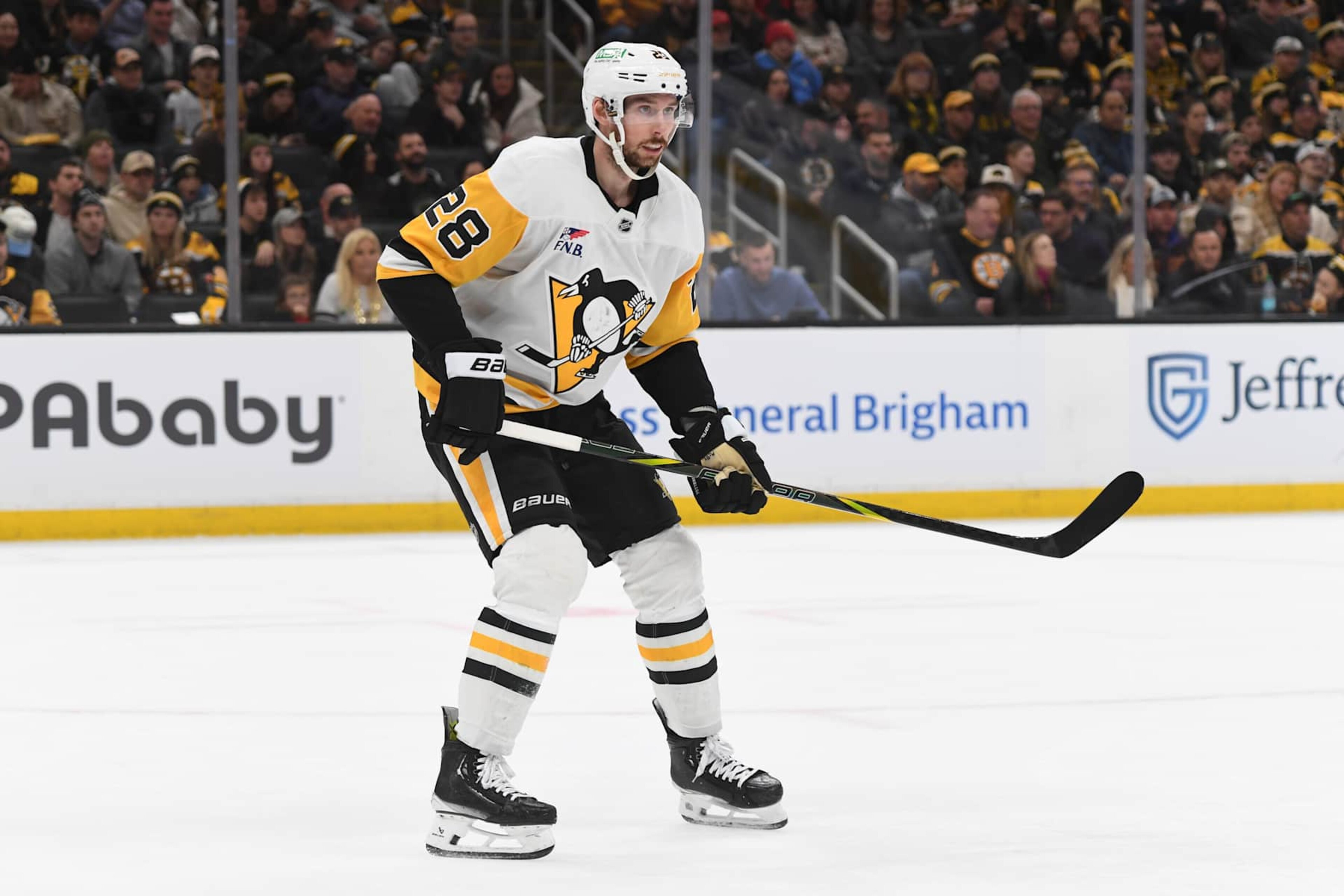 BOSTON, MASSACHUSETTS - NOVEMBER 29: Marcus Pettersson #28 of the Pittsburgh Penguins skates against the Boston Bruins on November 29, 2024, at the TD Garden in Boston, Massachusetts. (Photo by Steve Babineau/NHLI via Getty Images) BOSTON, MASSACHUSETTS - NOVEMBER 29: Marcus Pettersson #28 of the Pittsburgh Penguins skates against the Boston Bruins on November 29, 2024, at the TD Garden in Boston, Massachusetts. (Photo by Steve Babineau/NHLI via Getty Images)
