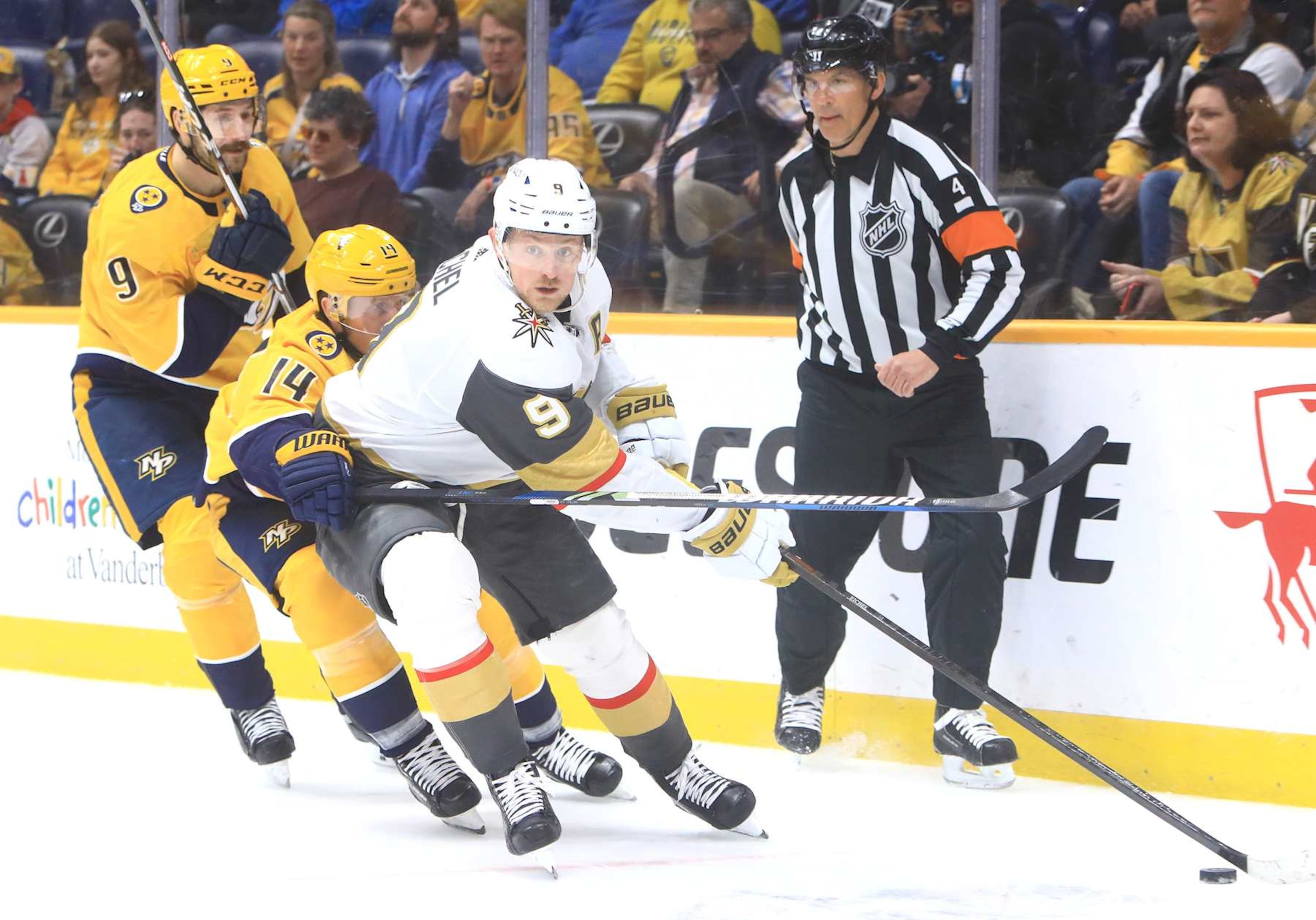 Filip Forsberg, Gustav Nyquist and Jack Eichel