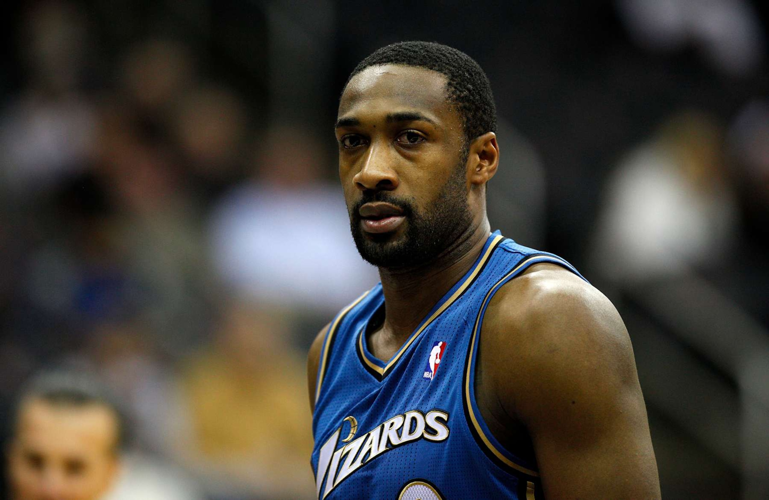 Washington Wizards point guard Gilbert Arenas (9) at the Prudential Center in December 16, 2010 in Newark, NJ. (Photo by Jeff Zelevansky/Icon SMI/Corbis/Icon Sportswire via Getty Images)