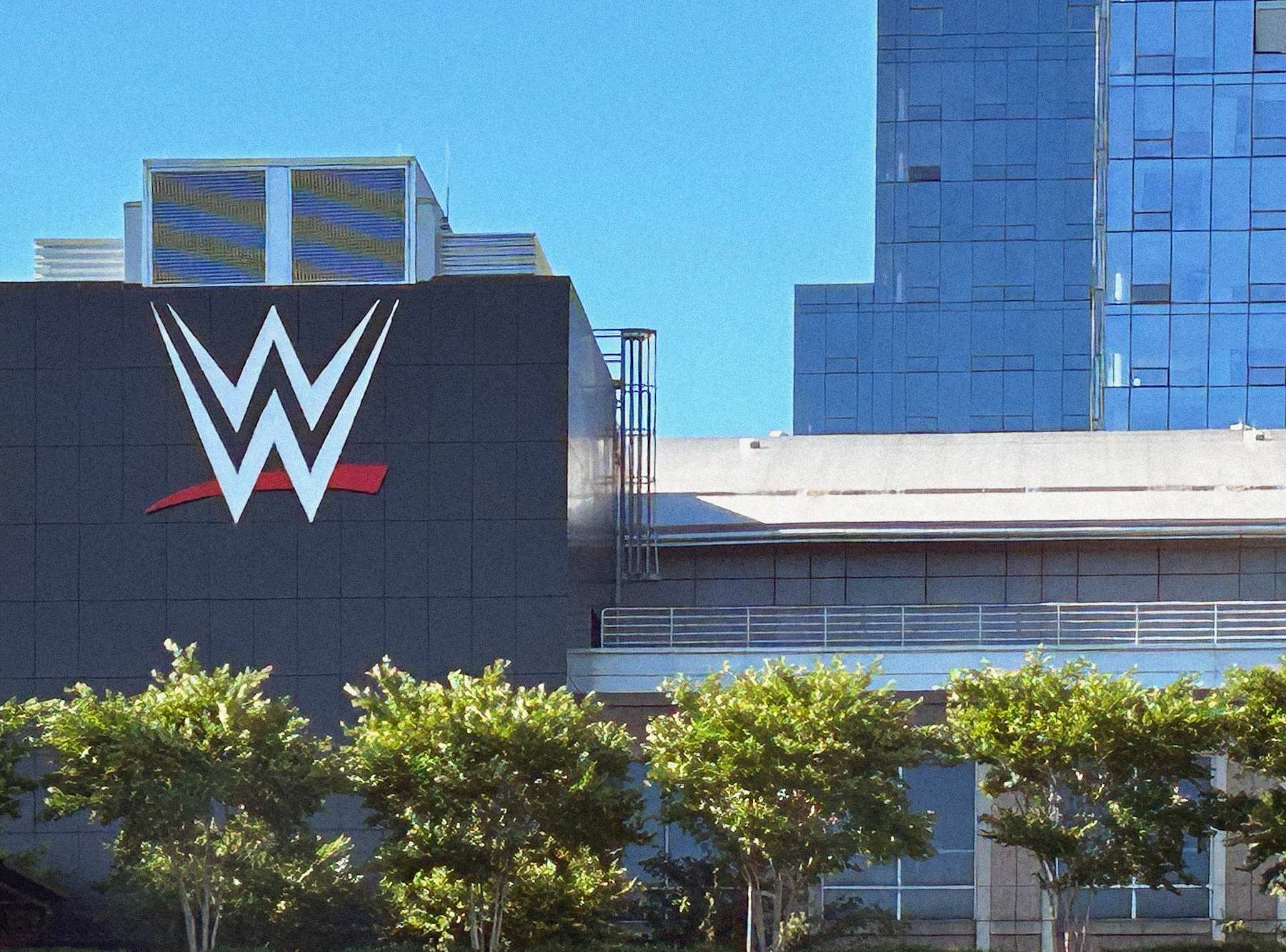 World Wrestling Entertainment (WWE), American professional wrestling and entertainment company, global headquarters, building exterior, Stamford, Connecticut, USA . (Photo by: Plexi Images/GHI/Universal Images Group via Getty Images)