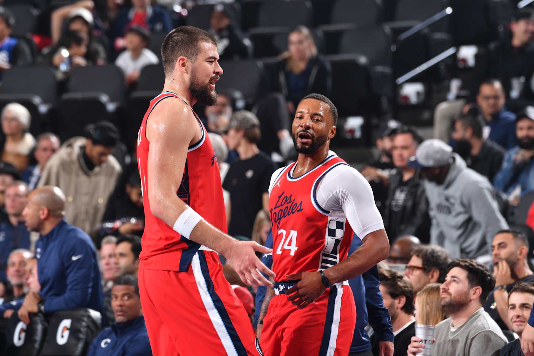 Ivica Zubac and Norman Powell