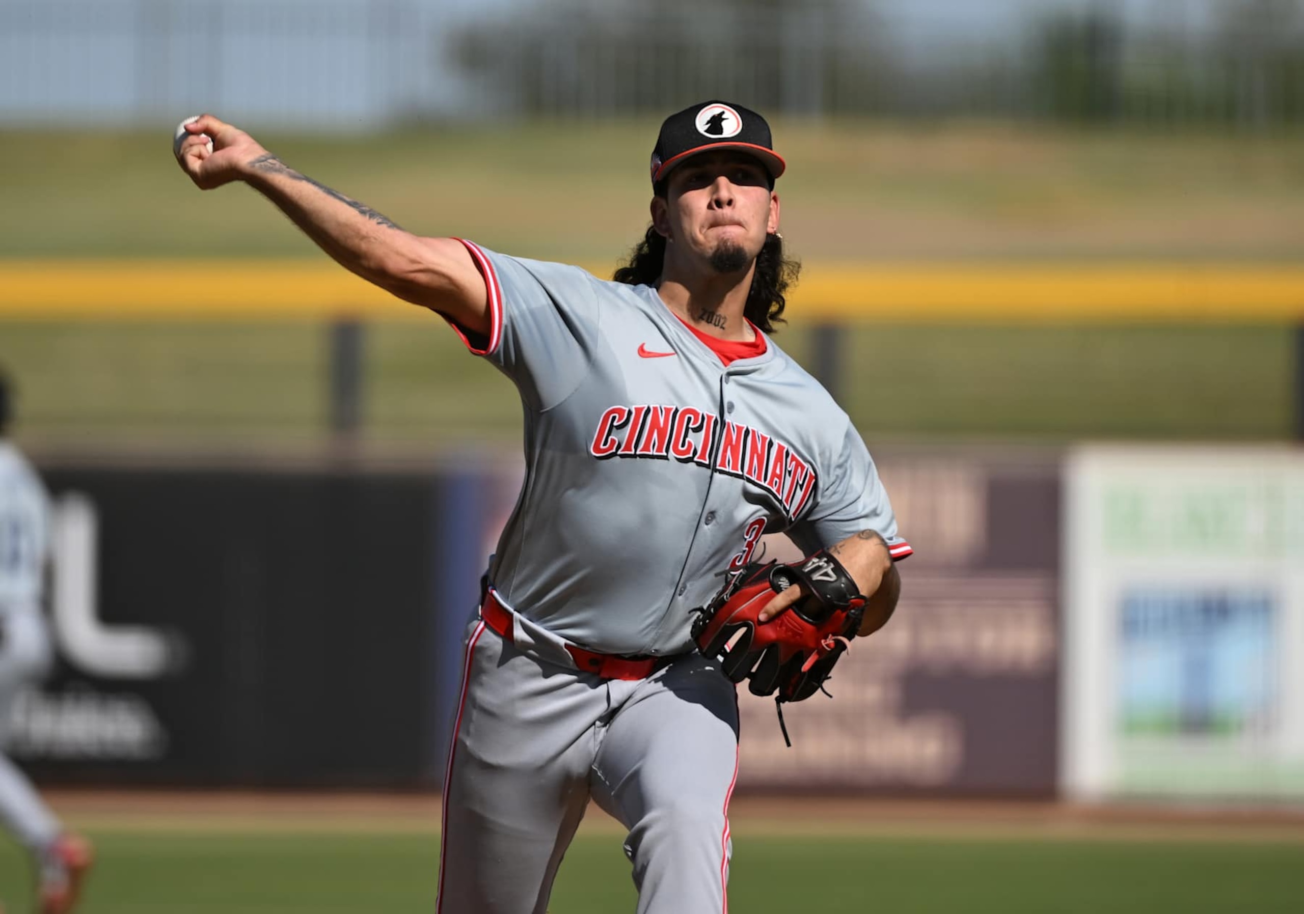 PEORIA, AZ - OCTOBER 14: Jose Acuna #37 of the Glendale Desert Dogs pitches during the game between the Glendale Desert Dogs and the Peoria Javelinas at Peoria Sports Complex on Monday, October 14, 2024 in Peoria, Arizona. (Photo by Norm Hall/MLB Photos via Getty Images)