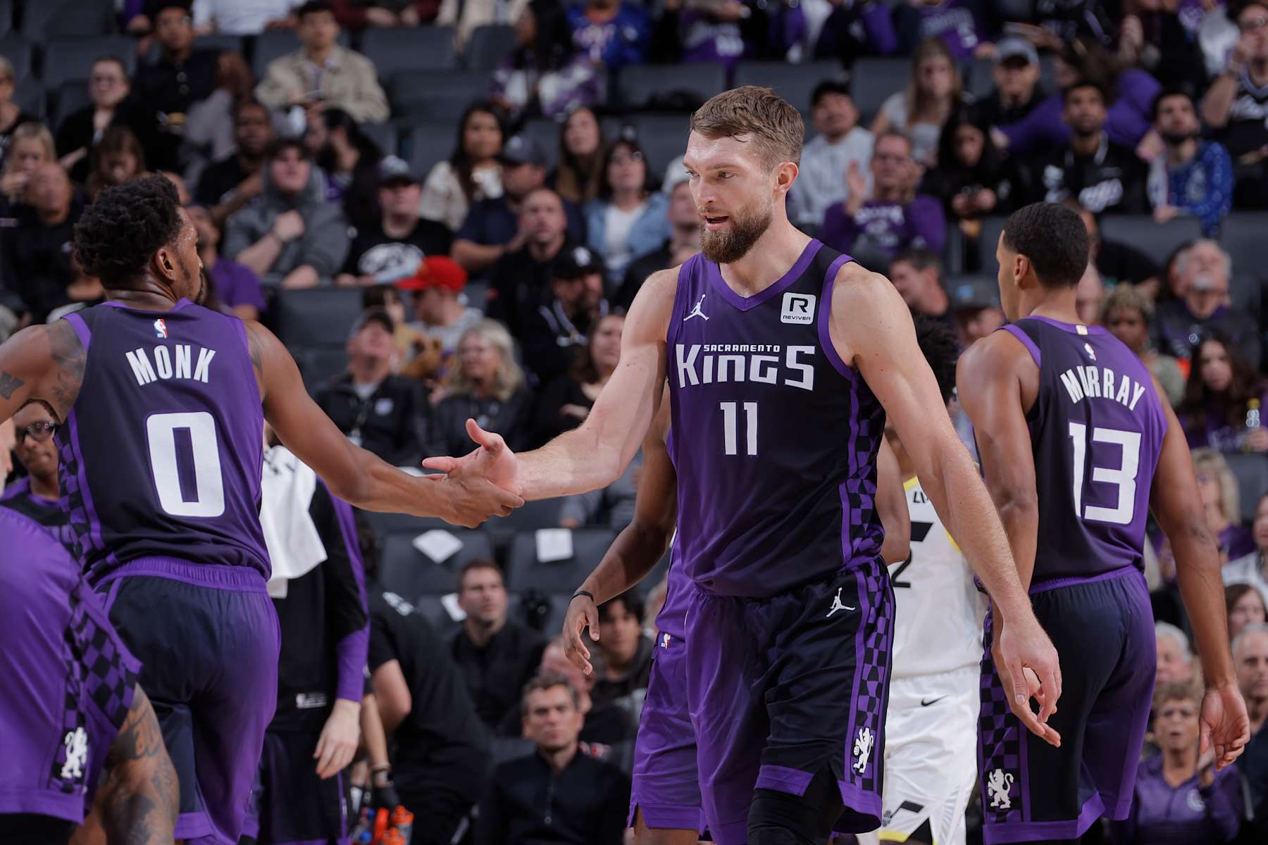 Malik Monk, Domantas Sabonis and Keegan Murray