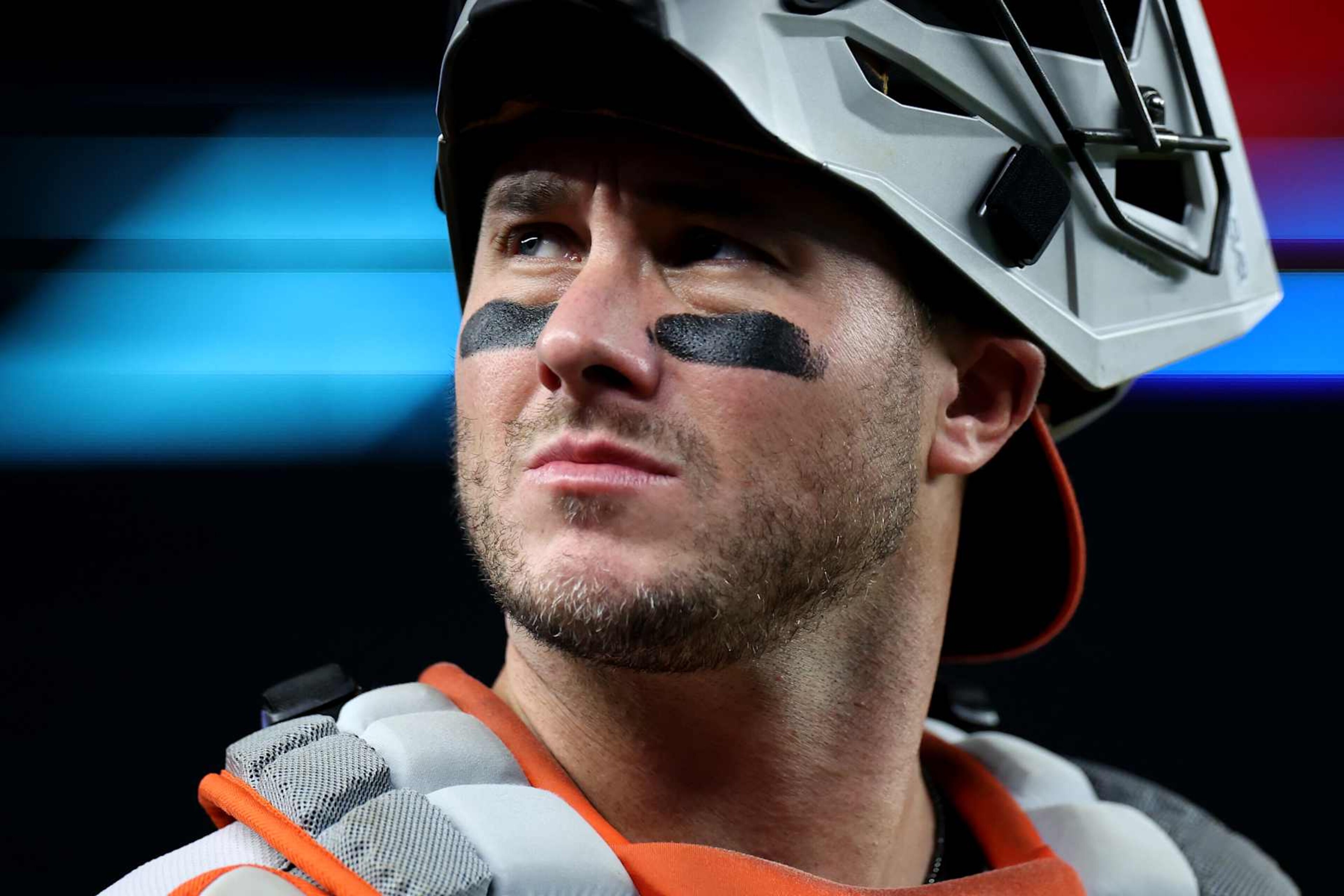 NEW YORK, NEW YORK - SEPTEMBER 25: James McCann #27 of the Baltimore Orioles in action against the New York Yankees at Yankee Stadium on September 25, 2024 in the Bronx borough of New York City. (Photo by Luke Hales/Getty Images) NEW YORK, NEW YORK - SEPTEMBER 25: James McCann #27 of the Baltimore Orioles in action against the New York Yankees at Yankee Stadium on September 25, 2024 in the Bronx borough of New York City. (Photo by Luke Hales/Getty Images)