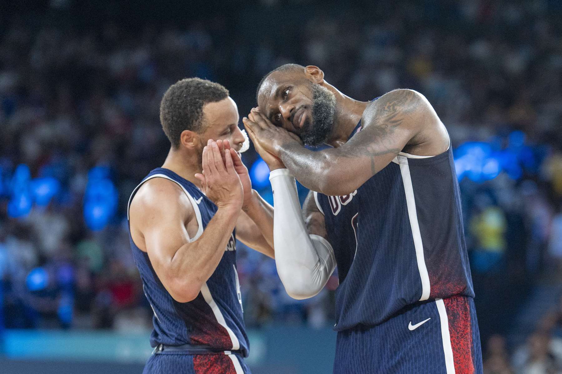 Stephen Curry and LeBron James
