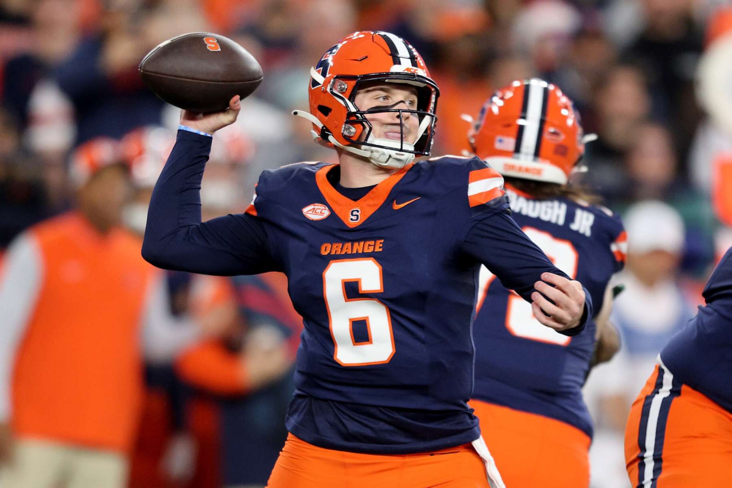 Kyle McCord #6 of the Syracuse Orange